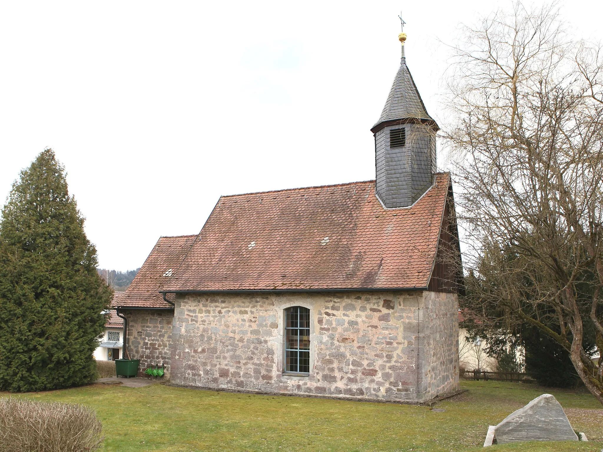 Photo showing: Evangelische Johanniskirche, Neukirchen, Gemeinde Lautertal