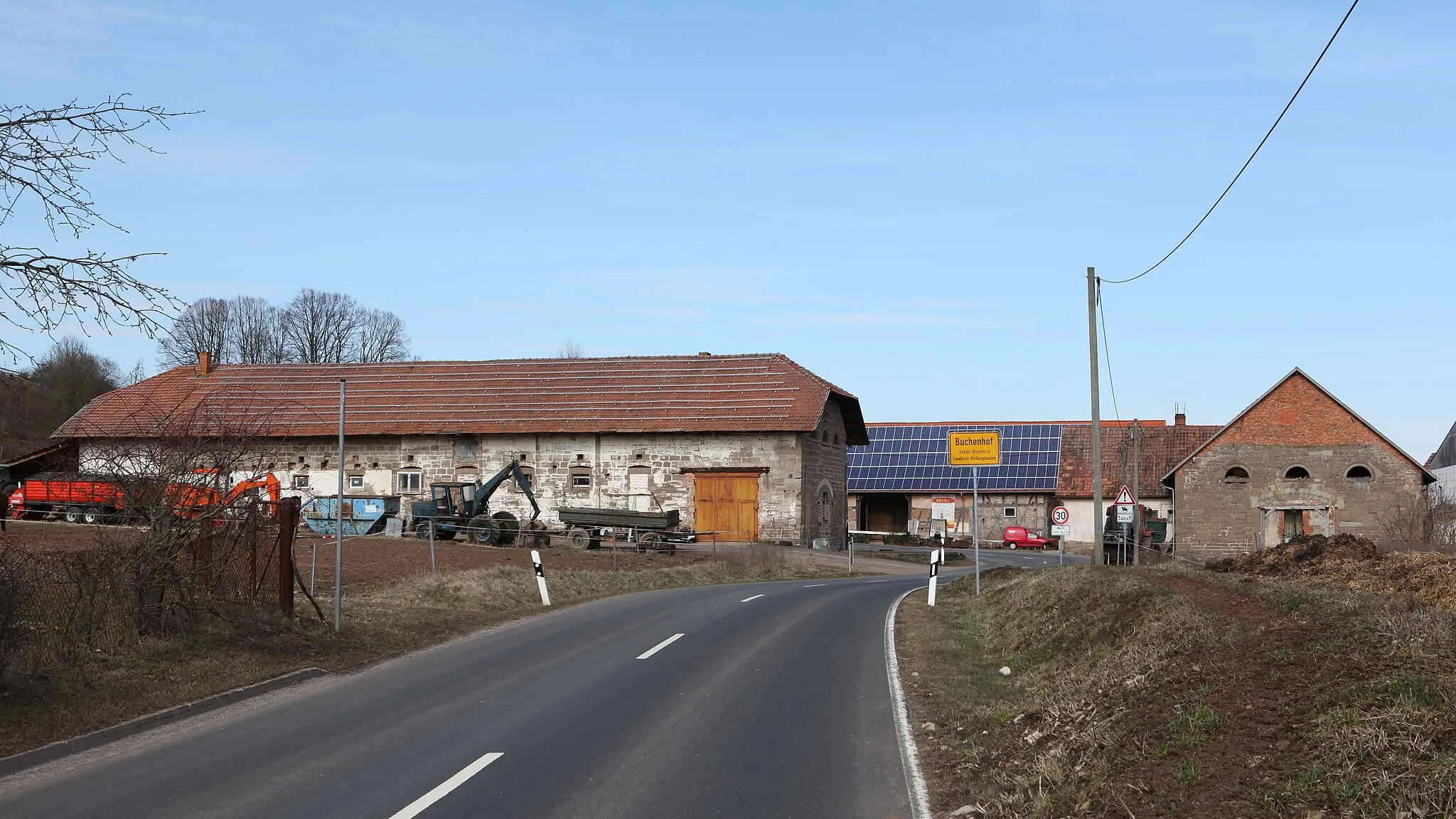 Photo showing: Buchenhof bei Gleichamberg, OT von Römhild, Landkreis Hildburghausen