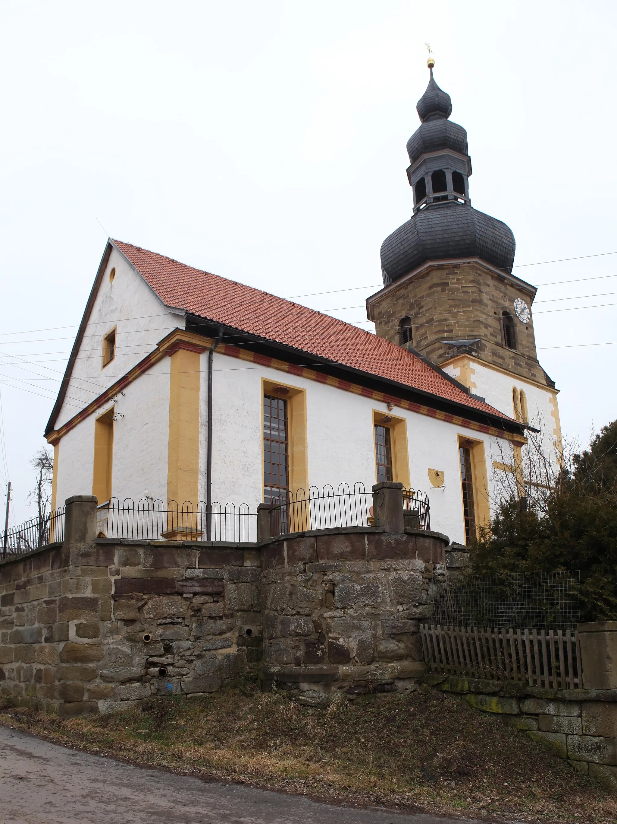 Photo showing: Ev. Kirche St. Kilian Bedheim, OT von Gleichamberg, Landkreis Hildburghausen