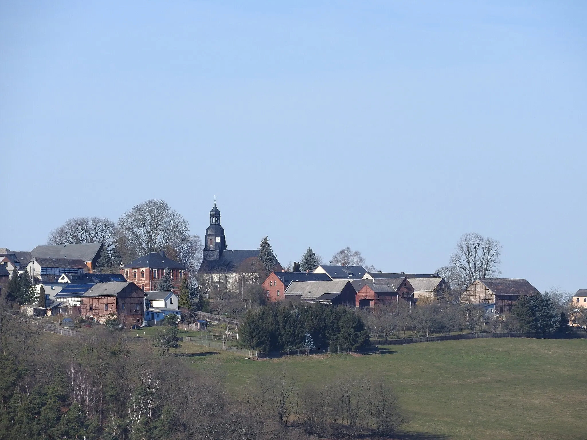 Photo showing: Blick auf Caselwitz, Thüringen