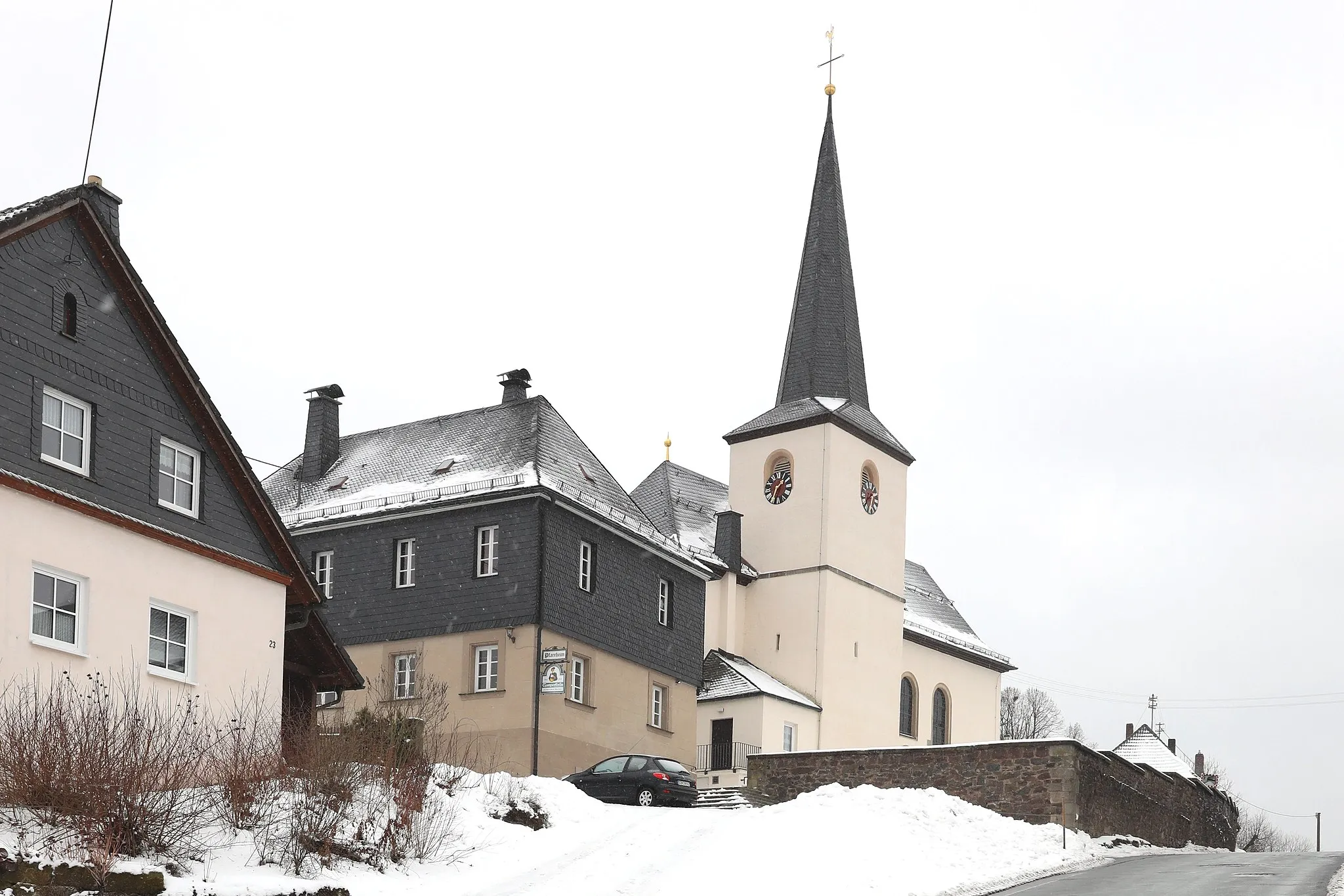 Photo showing: Katholische Kirche St. Johannes der Evangelist in Posseck