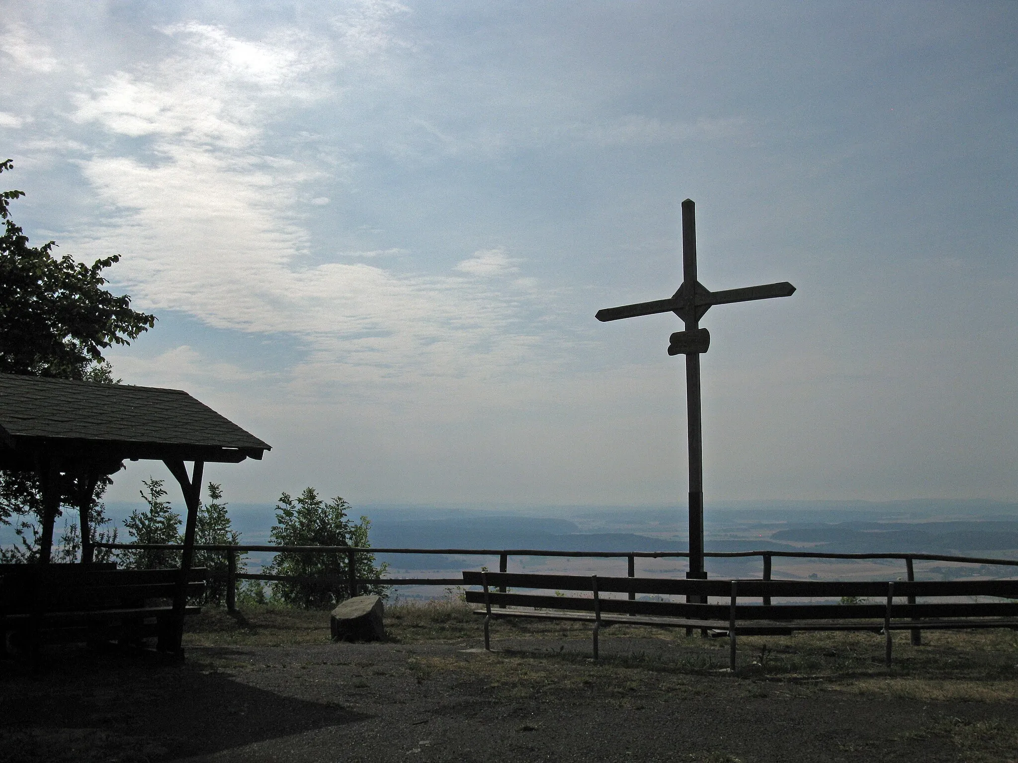 Photo showing: Aussichtsplattform am Großen Gleichberg