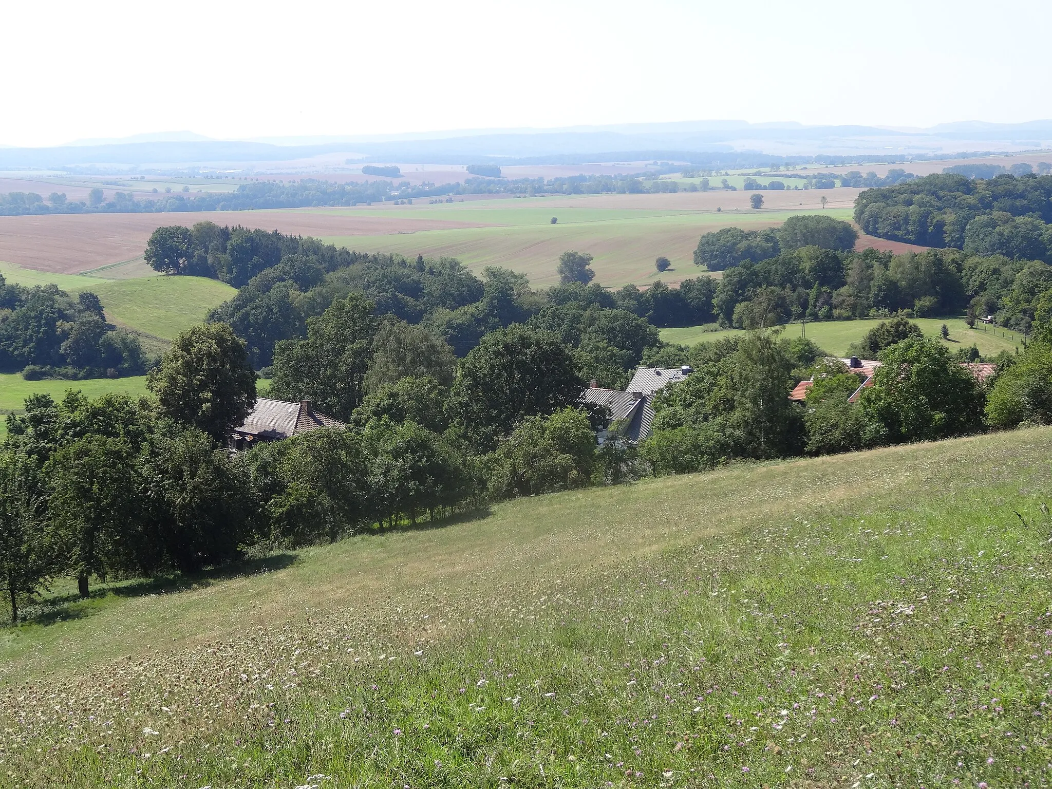 Photo showing: View on Steinsee, Hohenstein, Thuringia, Germany