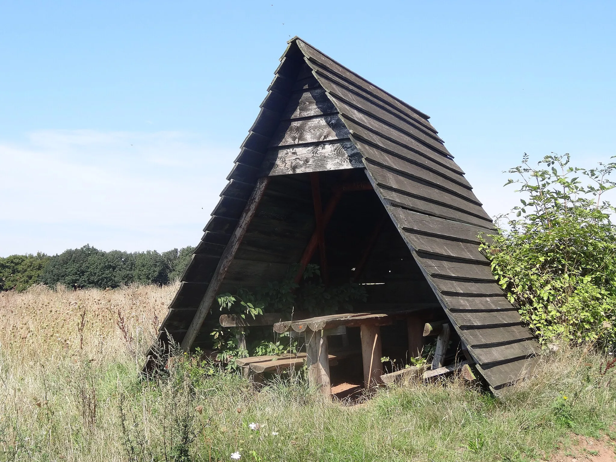 Photo showing: Hiking hut near Steinsee, Hohenstein, Thuringia, Germany