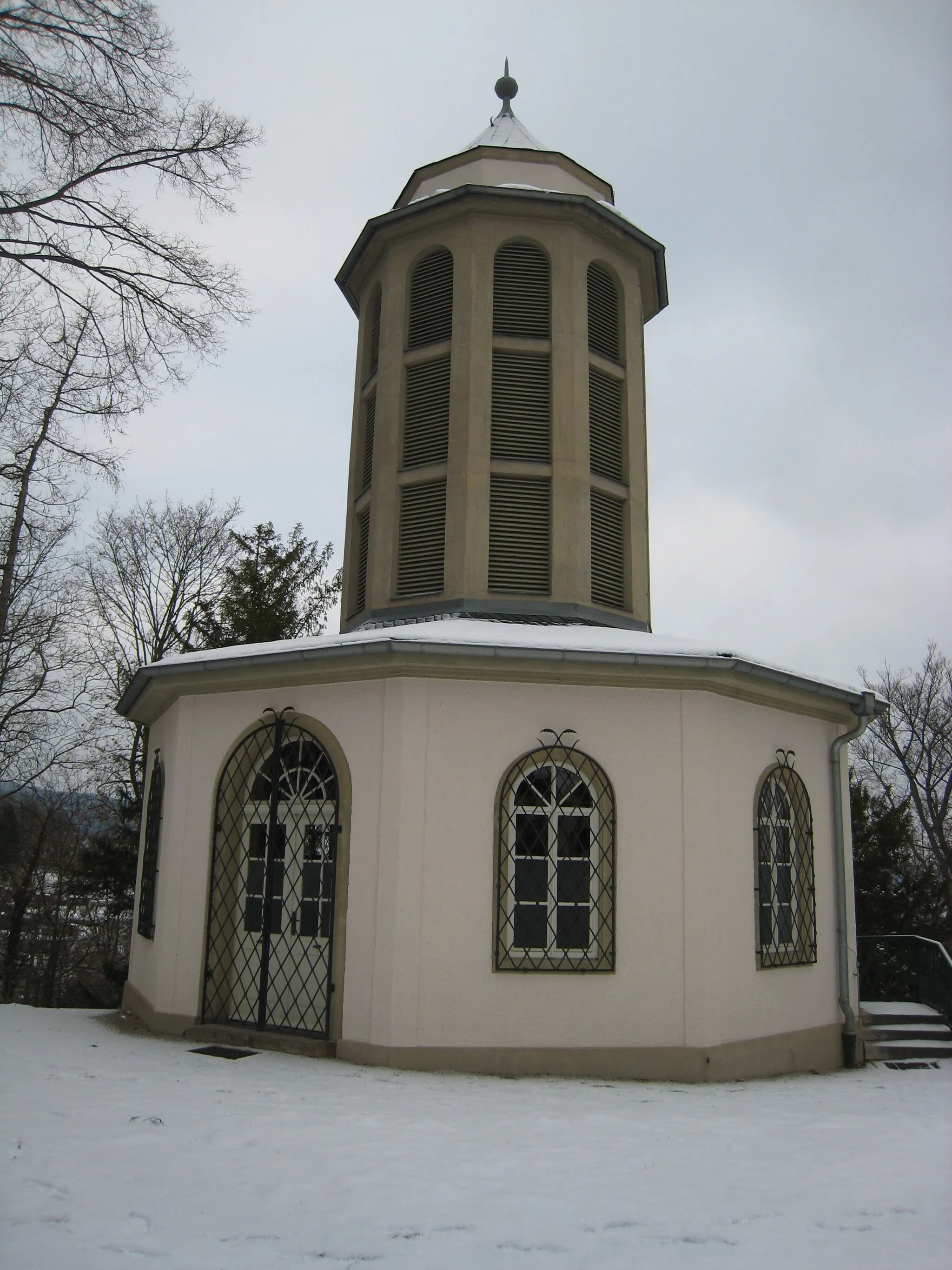 Photo showing: Bell tower at Bergfried in Saalfeld