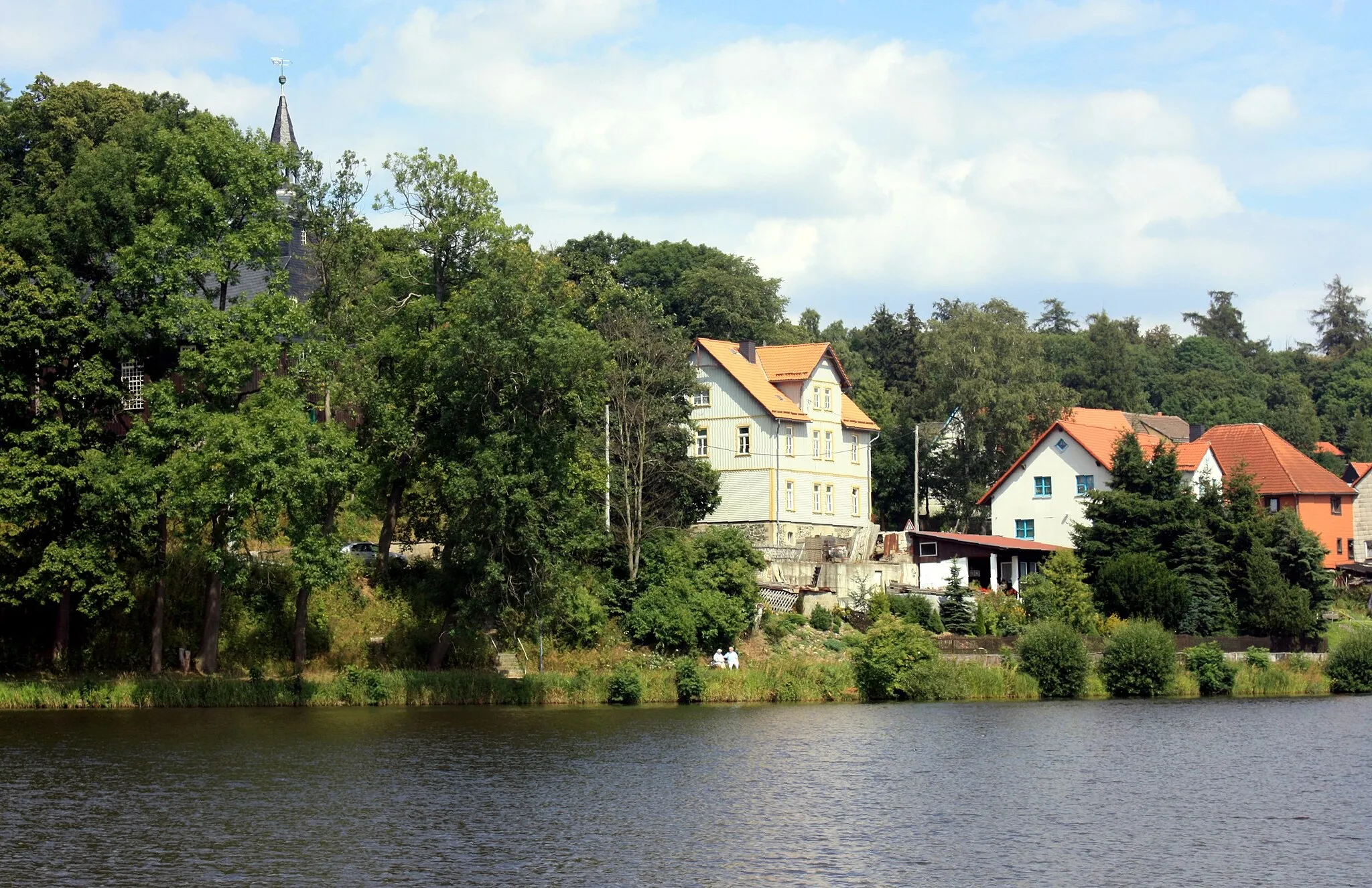 Photo showing: Stiege (Oberharz), view across the lower pond