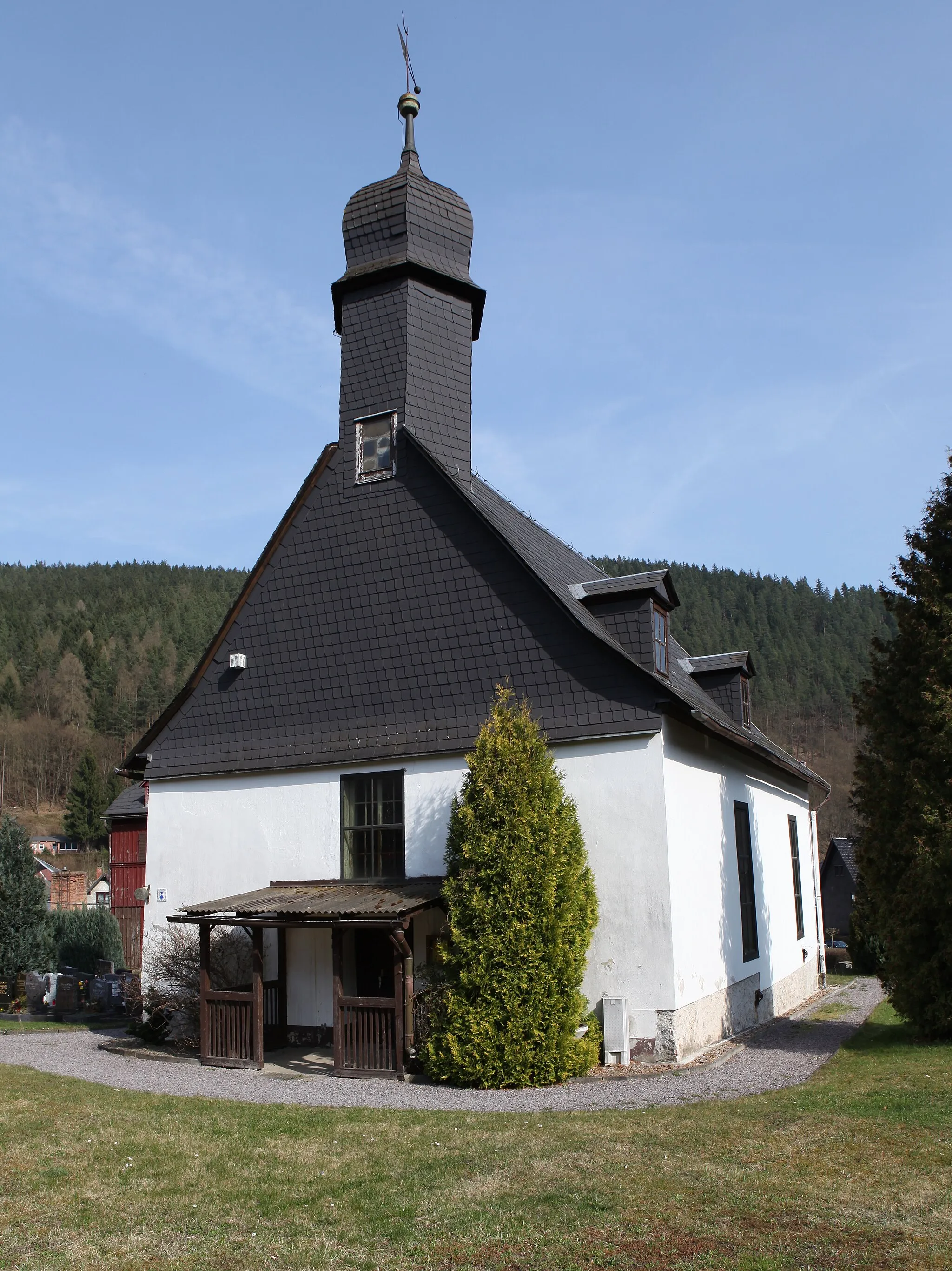 Photo showing: Unterweißbach-Ev-Kirche