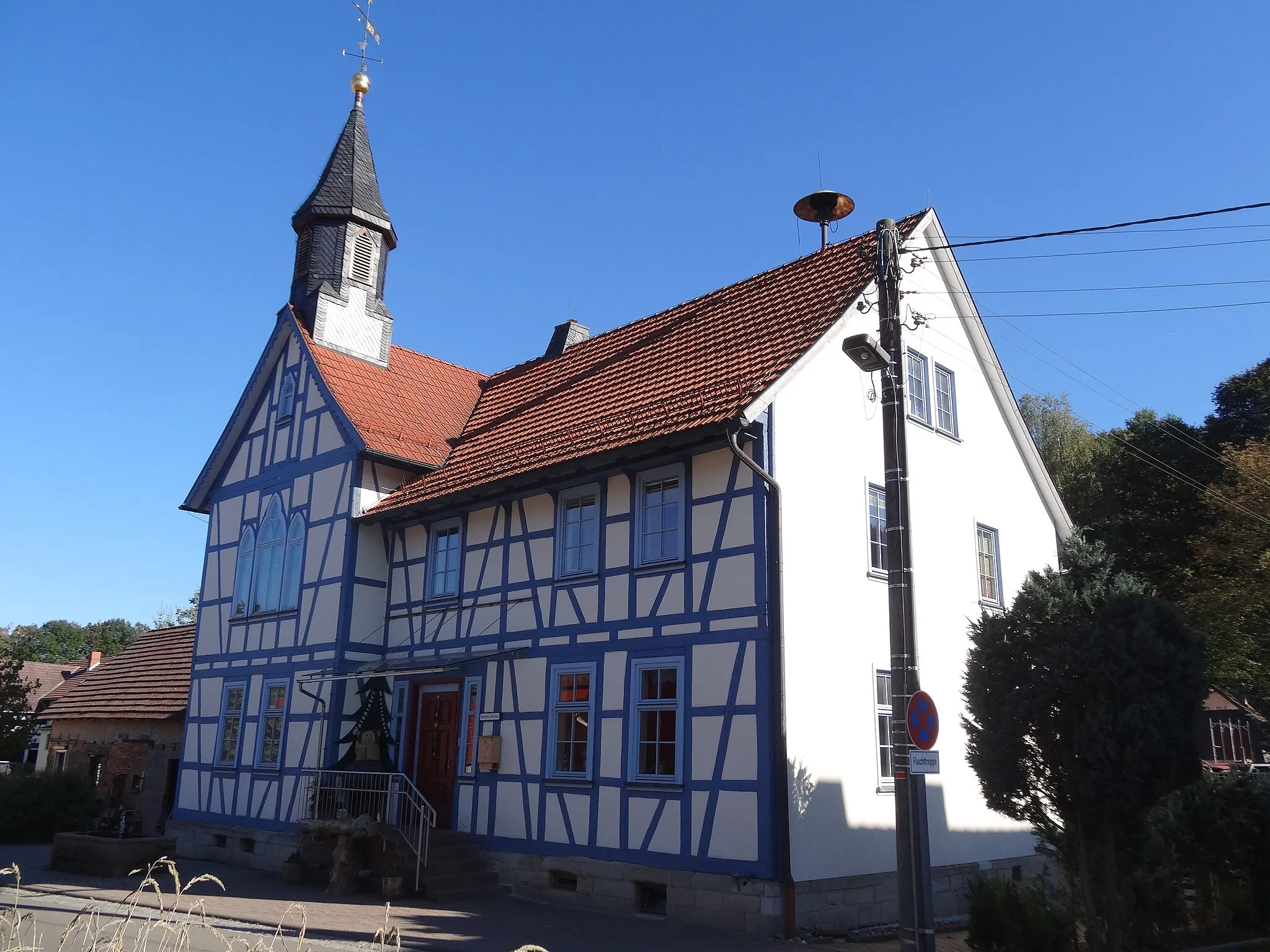 Photo showing: House in Breitenbach (Schmalkalden), Thuringia, Germany