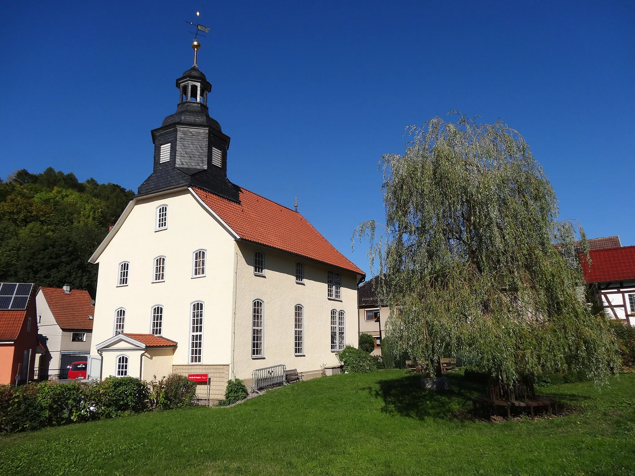 Photo showing: Church in Asbach (Schmalkalden), Thuringia, Germany