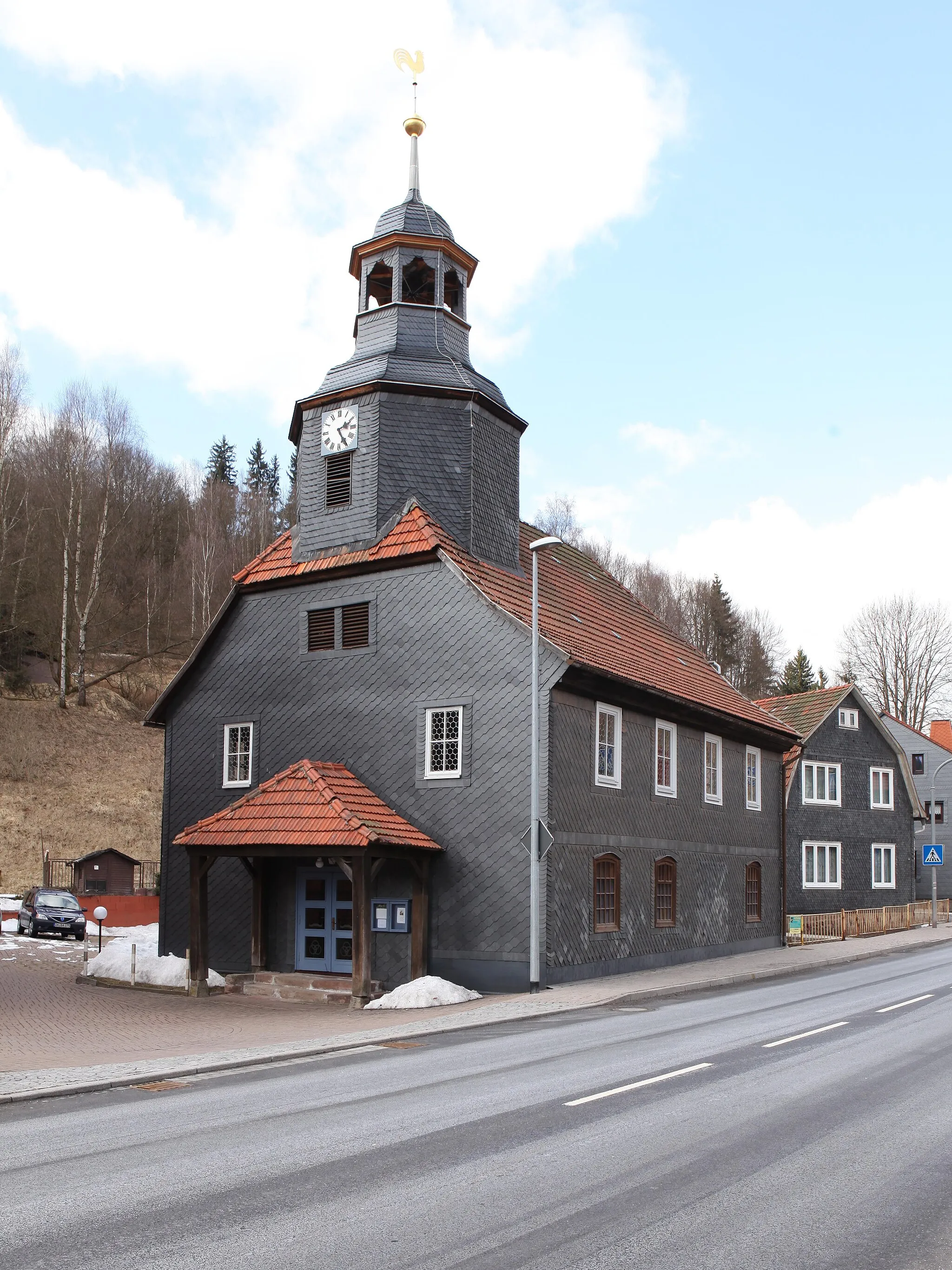 Photo showing: Evangelisch-Lutherische Kirche in Hirschbach, Ot von St. Kilian, Landkreis Hildburghausen