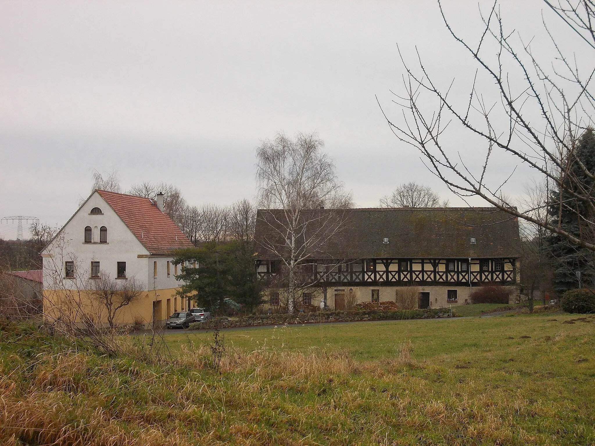 Photo showing: Farmstead in Kratschütz (Altkirchen, Altenburger Land district, Thuringia)