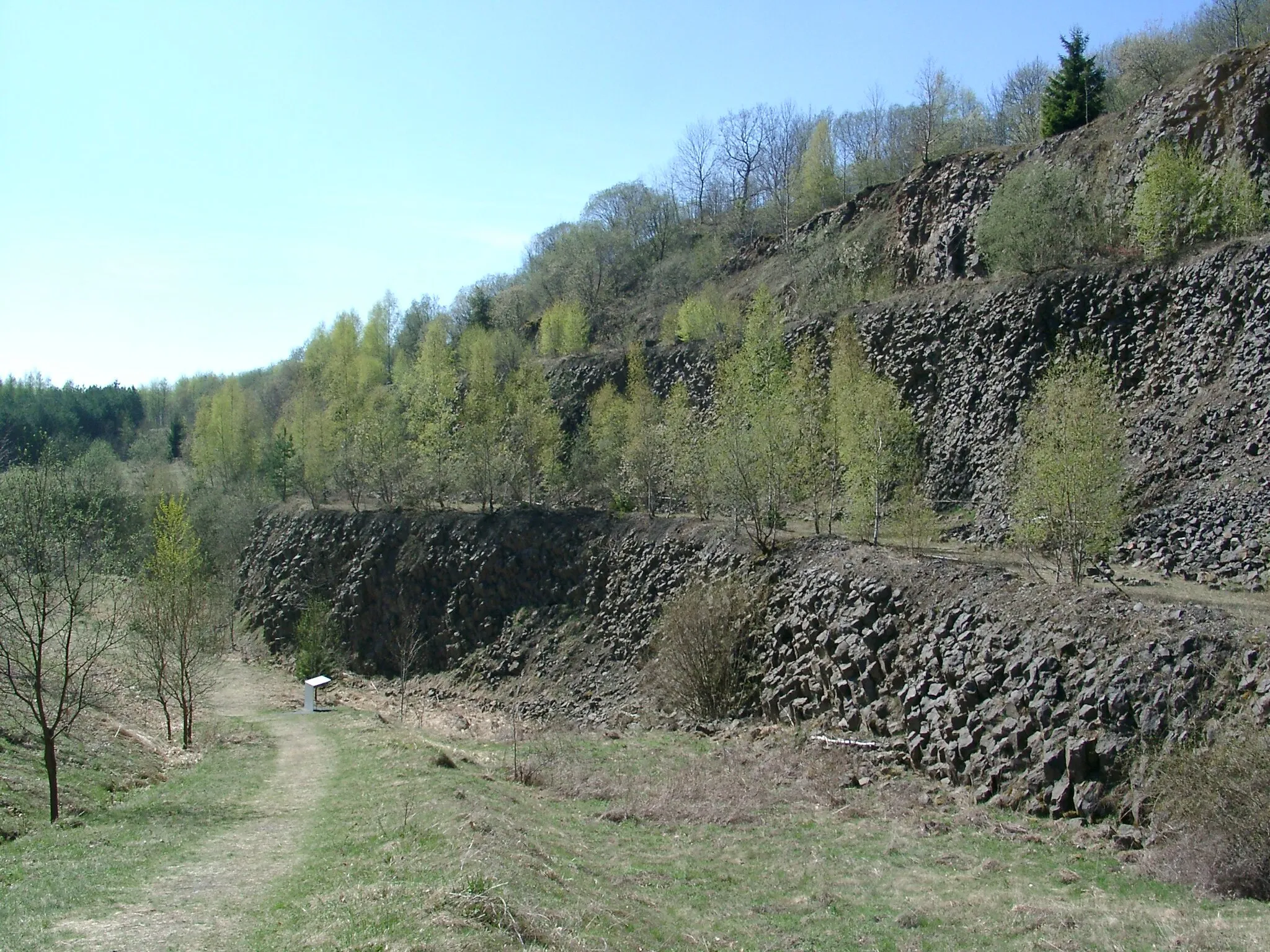 Photo showing: Basalt quary Hoher Hagen April 2009