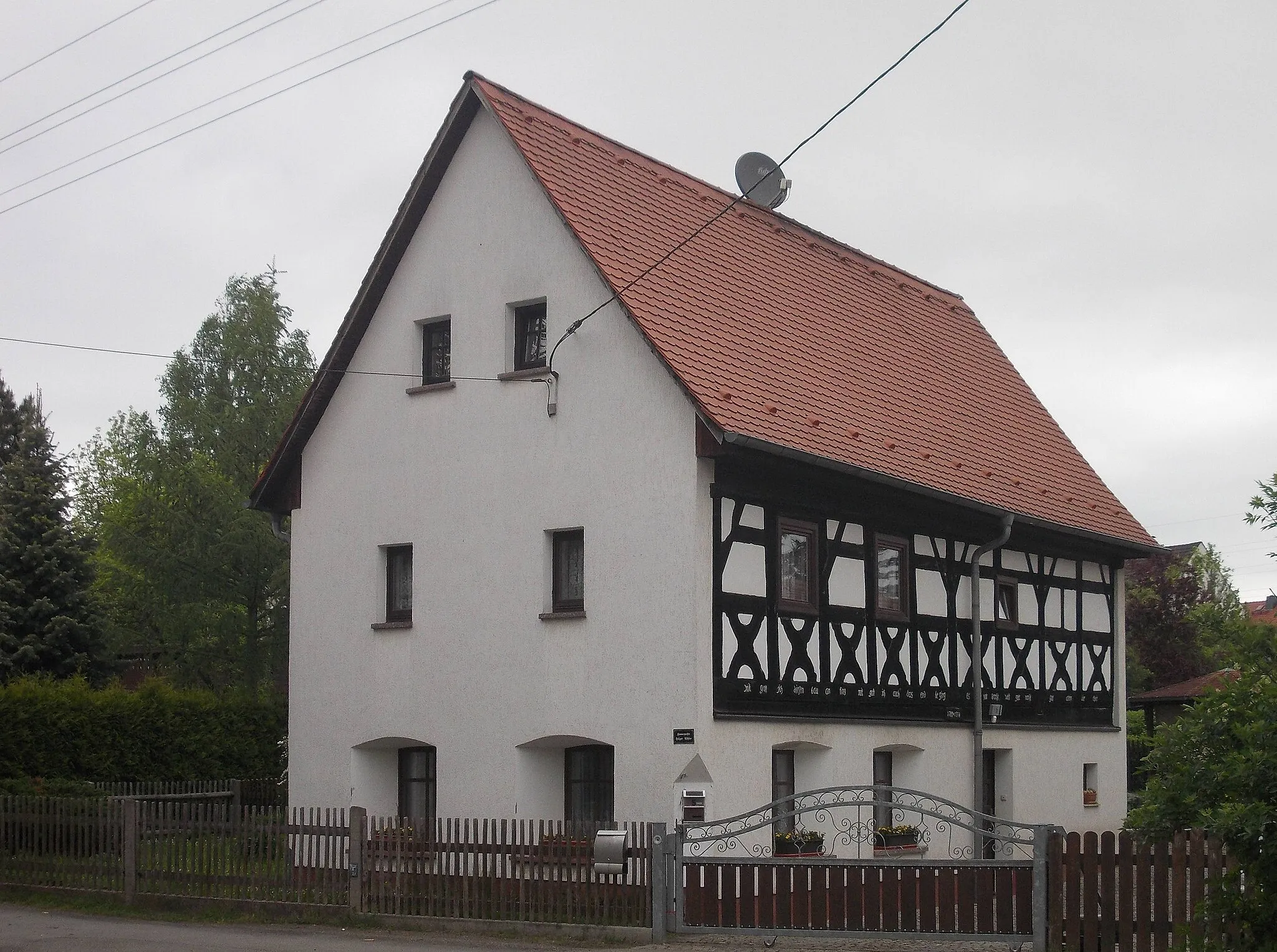 Photo showing: Half-timbered building in Stünzhain (Altenburg, Thuringia)