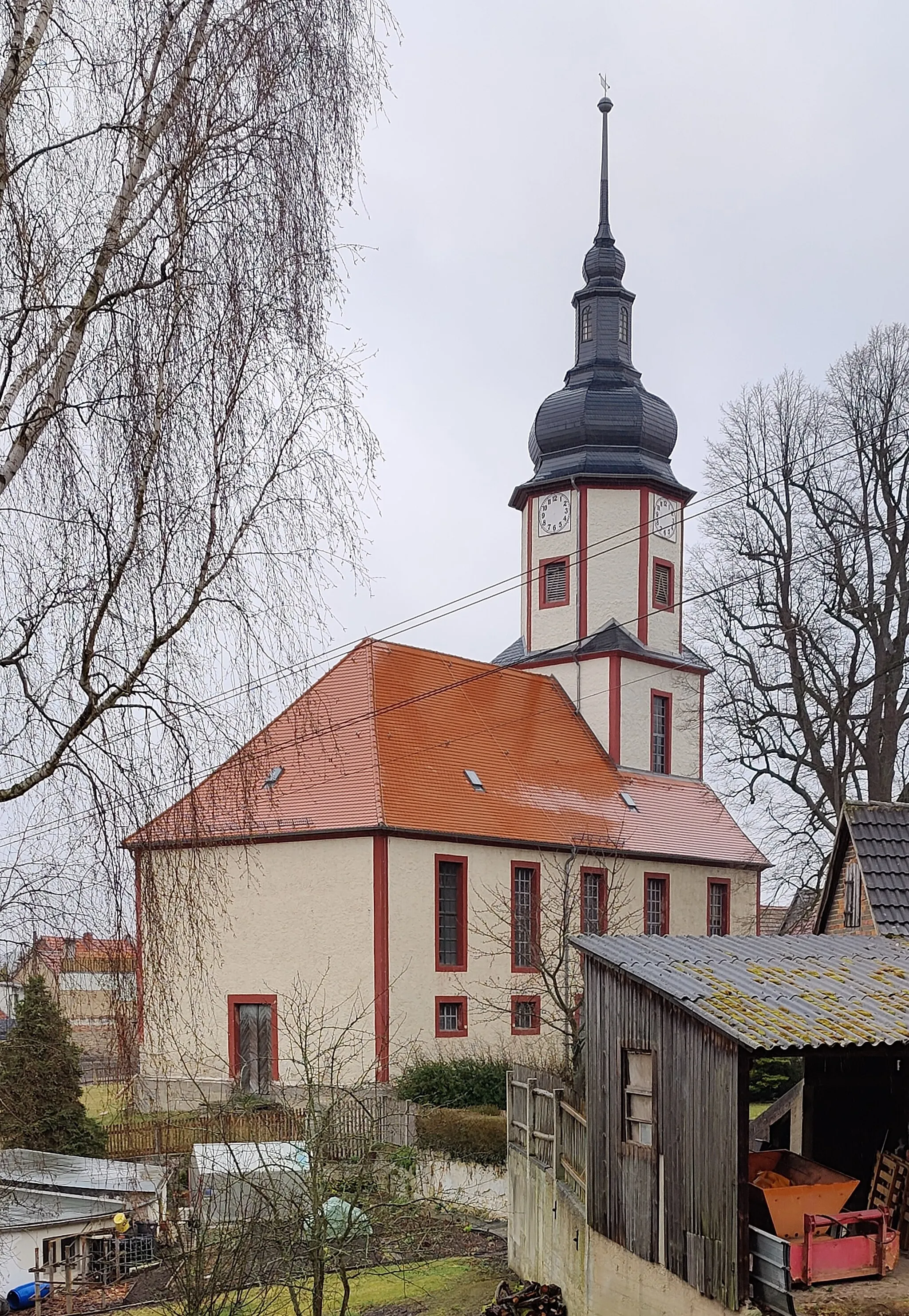 Photo showing: Evangelisch-lutherische Dorfkirche Schleifreisen, Saale-Holzland-Kreis, Thüringen, Deutschland