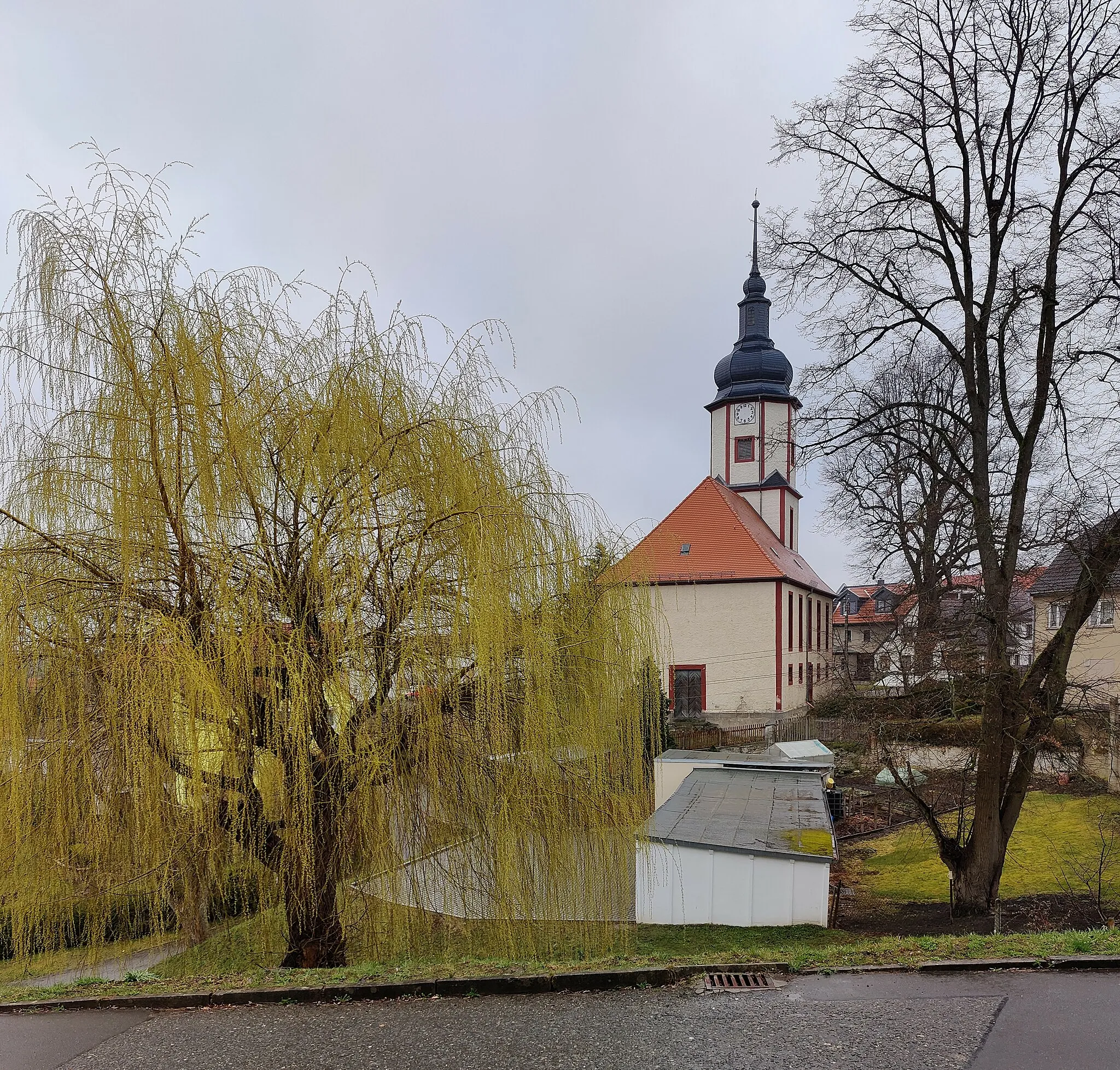 Photo showing: Evangelisch-lutherische Dorfkirche Schleifreisen, Saale-Holzland-Kreis, Thüringen, Deutschland