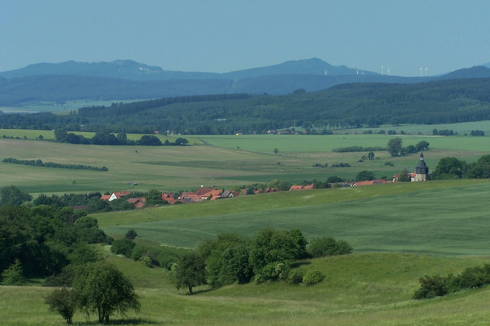 Photo showing: Möhra village.