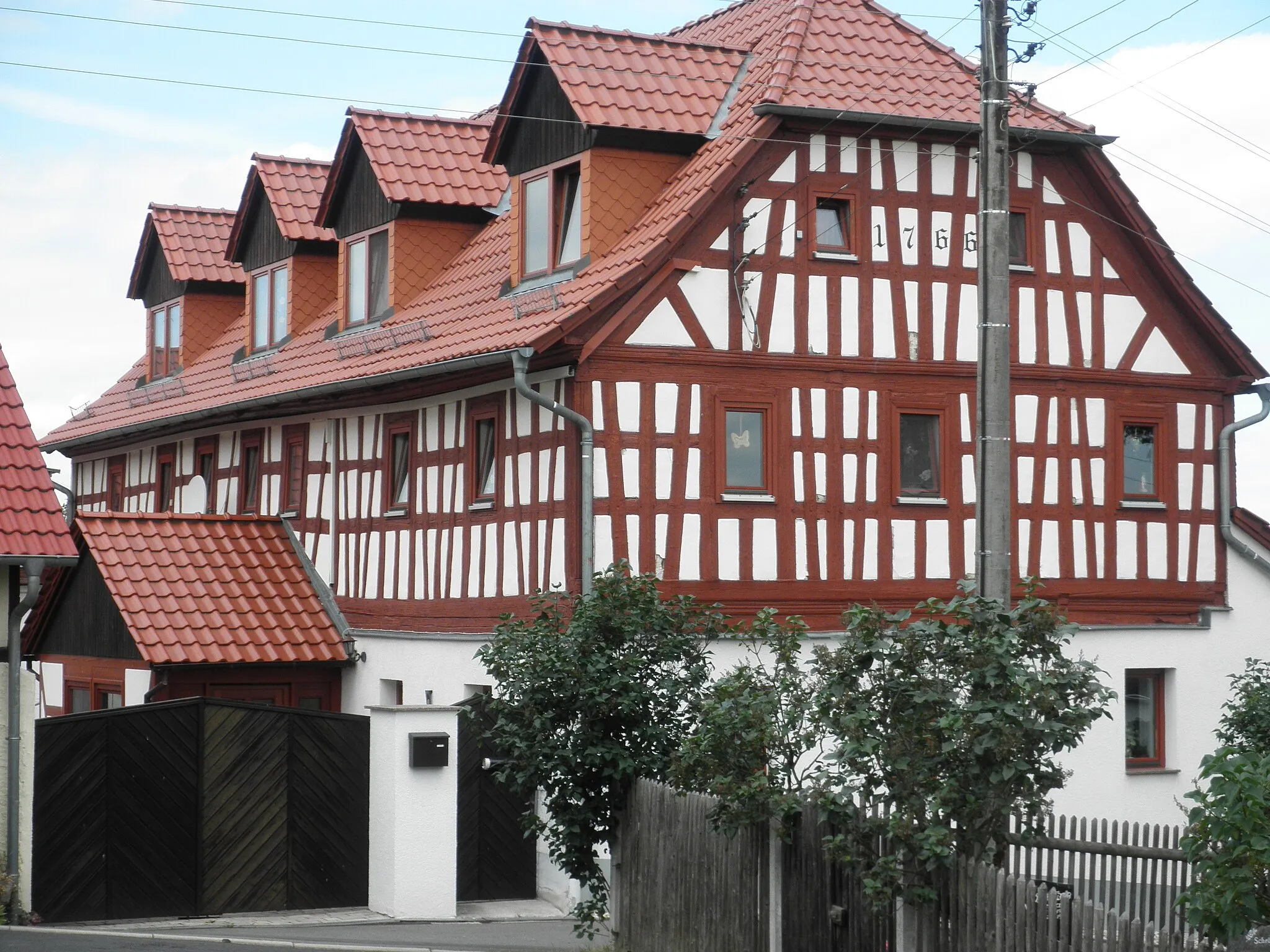 Photo showing: Halftimbered House in Strößwitz in Thuringia