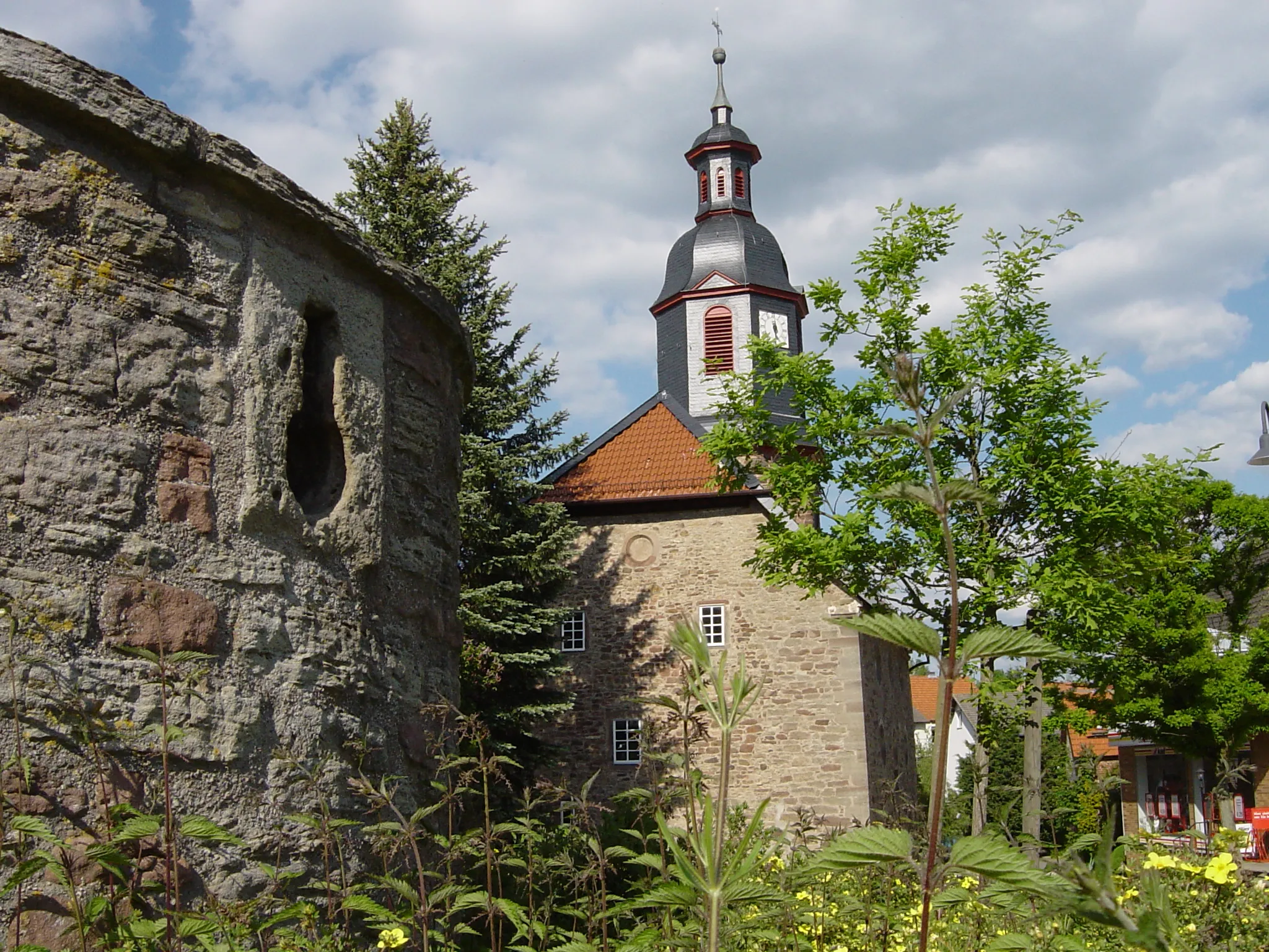 Photo showing: Ev.Kirche Mansbach