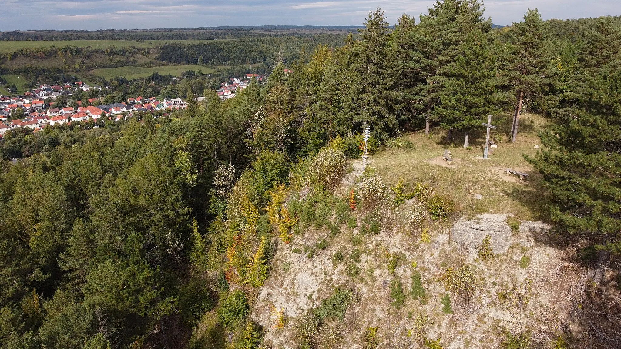 Photo showing: Kammberg vantage point above Gräfenroda Oct 2021, partial view, Germany