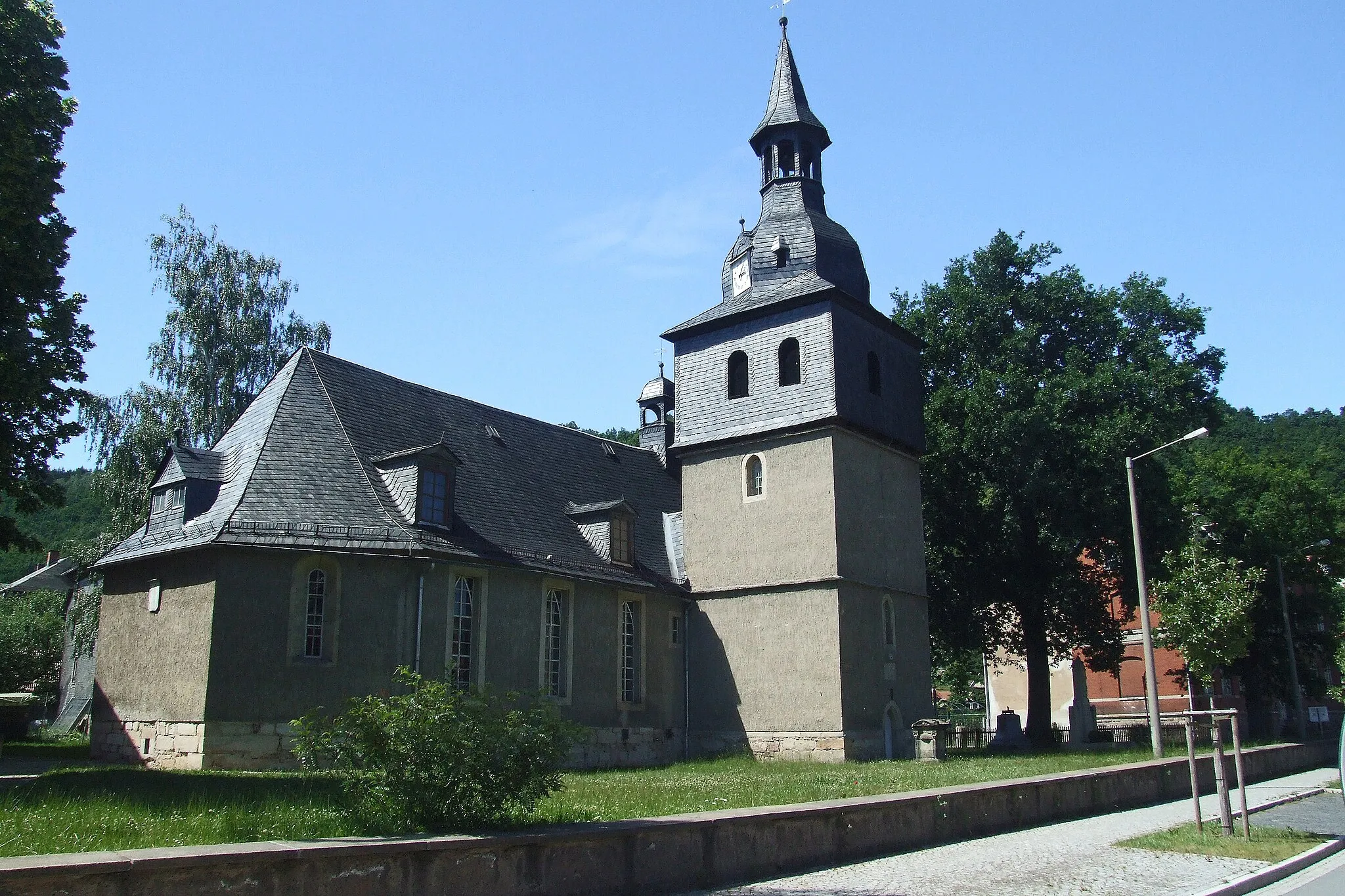 Photo showing: evang. Kirche Schwarza