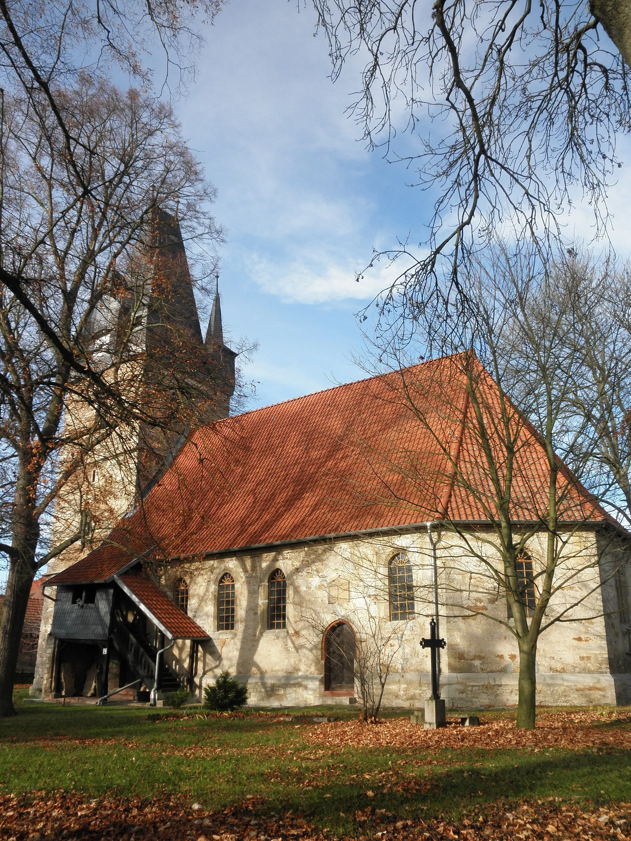 Photo showing: Church in Toba (Helbedündorf) in Thuringia