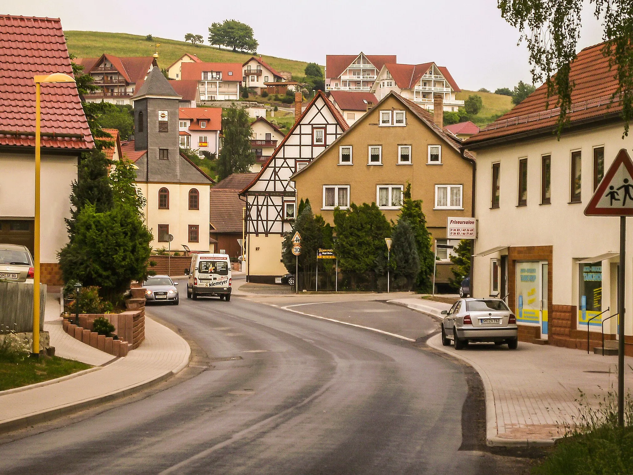 Photo showing: Schmalkalden, view to a street