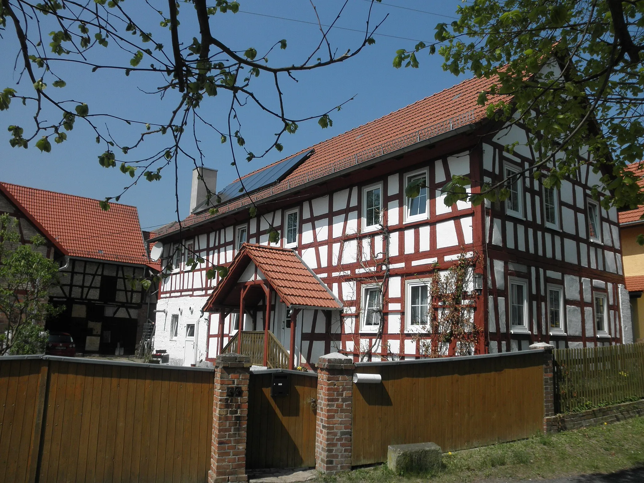 Photo showing: Half-timbered House in Haufeld in Thuringia