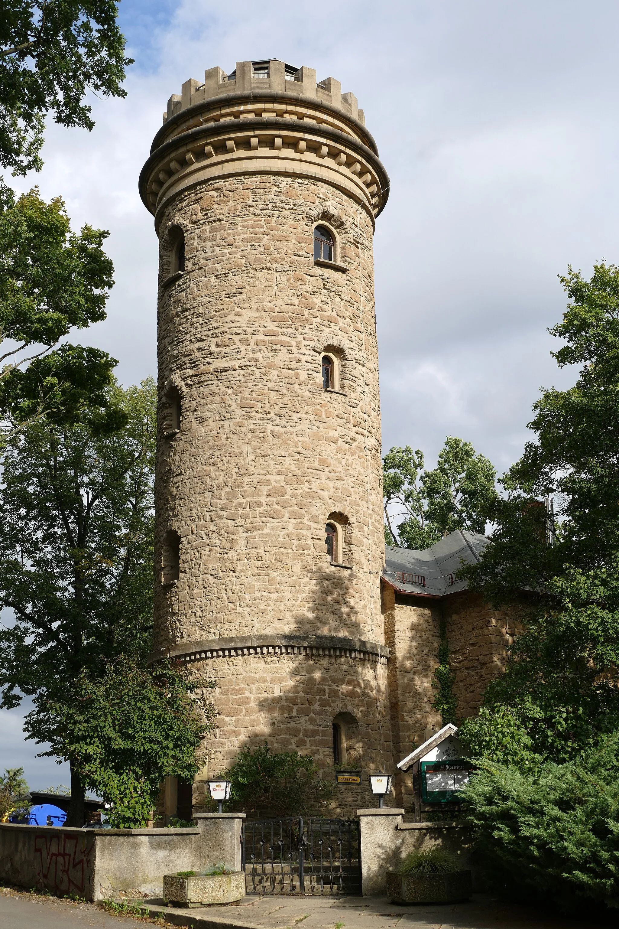Photo showing: Der Ferberturm in Gera; Lage: „Am Ferberturm 14 mit Am Zschippernweg o.Nr. (Wiese)“