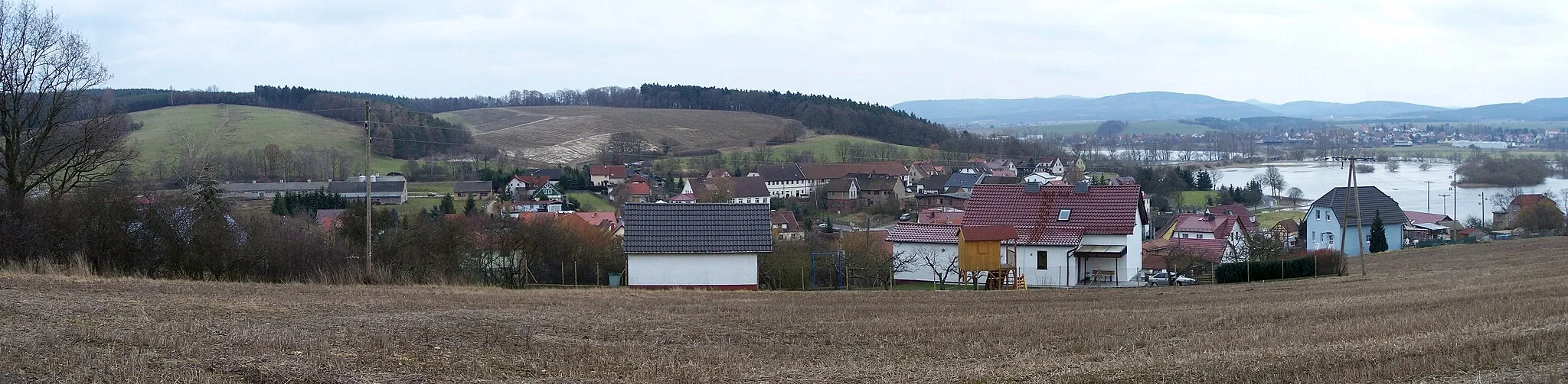 Photo showing: A panorama view of Unterrohn village.