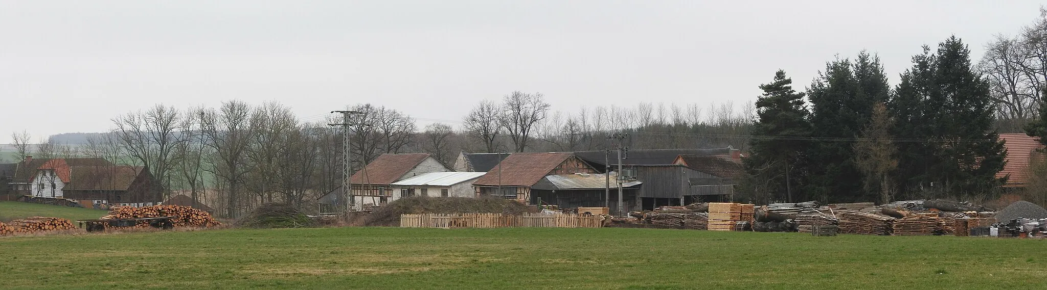 Photo showing: Pano von Finkenmühle, Volkmannsdorf in Thüringen