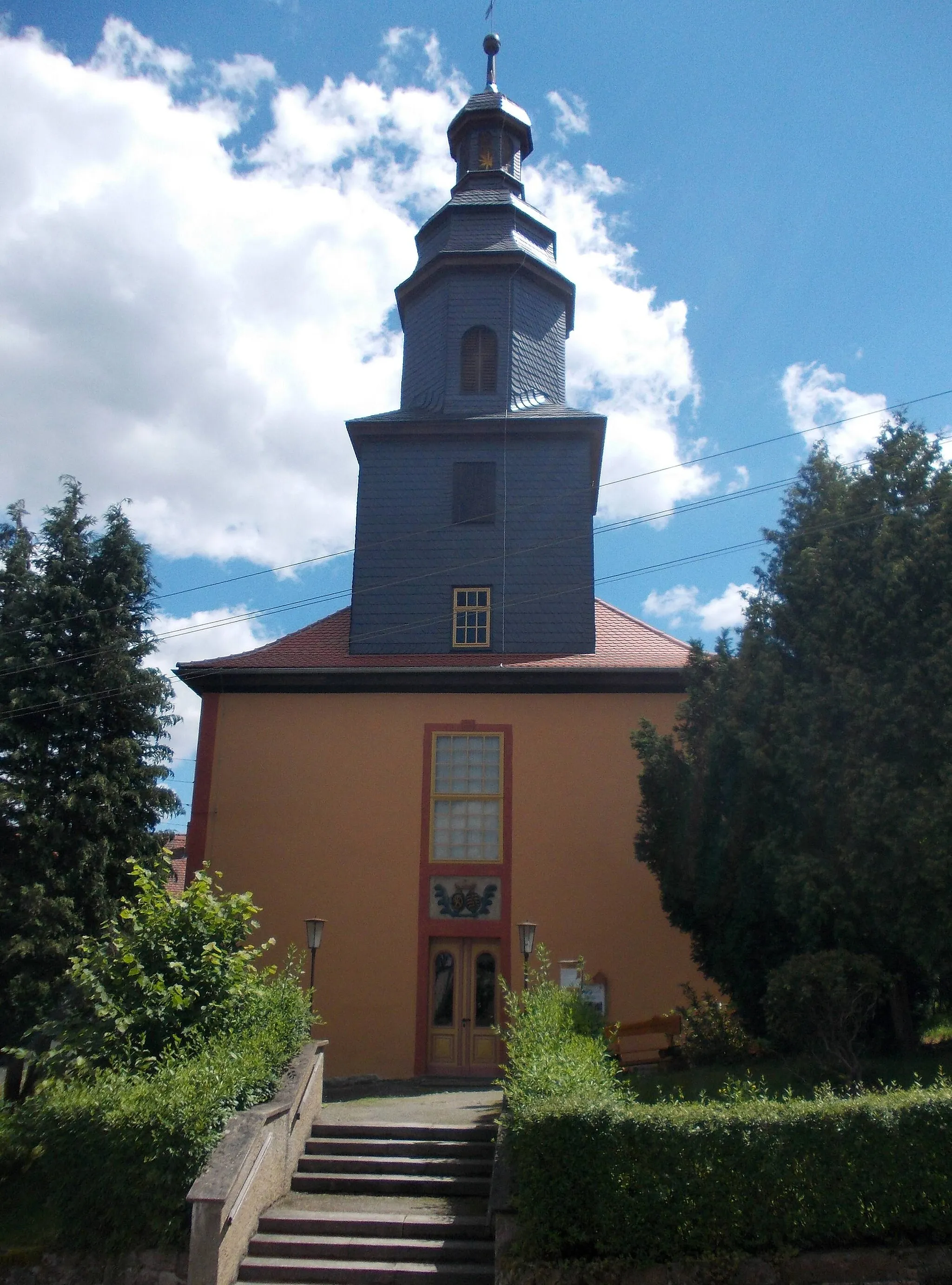 Photo showing: St. Mary's Church in Trockenborn (Trockenborn-Wolfersdorf, Saale-Holzland-Kreis, Thuringia)