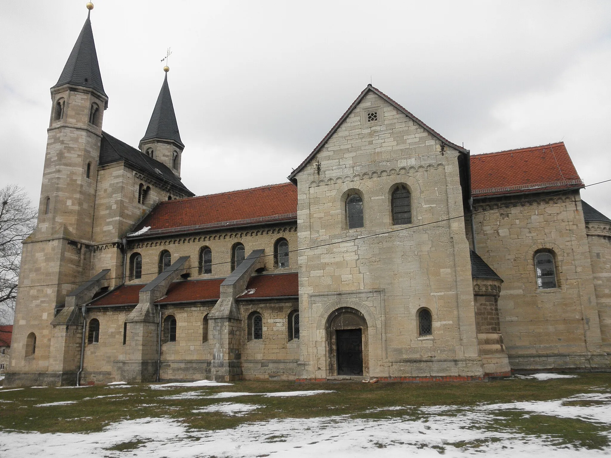 Photo showing: Basilica St. Gangolf in Münchenlohra (Großlohra) in Thuringia