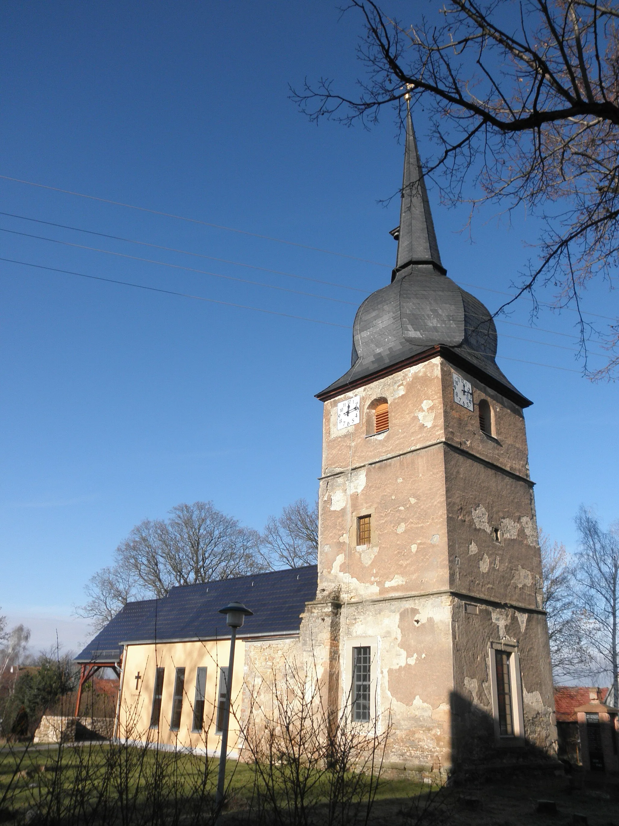 Photo showing: Church in Battgendorf (Kölleda) in Thuringia