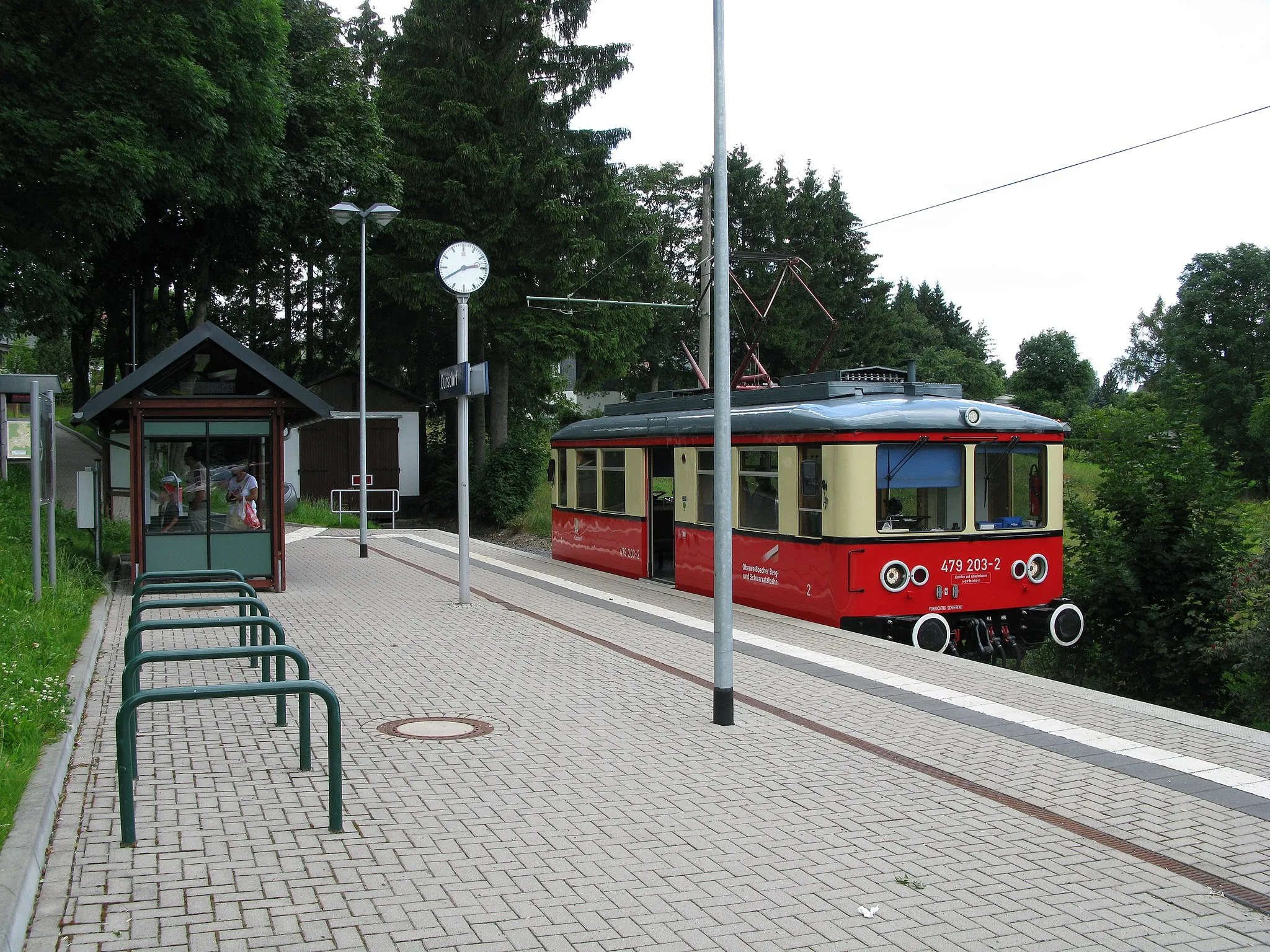 Photo showing: Endstation der Oberweißbacher Bergbahn in Cursdorf