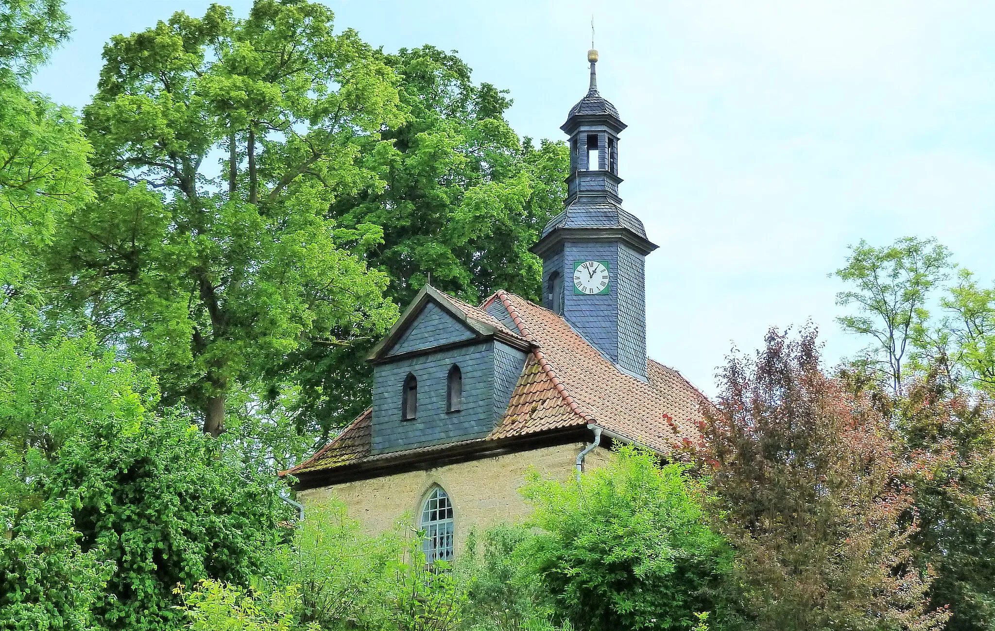 Photo showing: Kirche von Welkershausen, Meiningen.