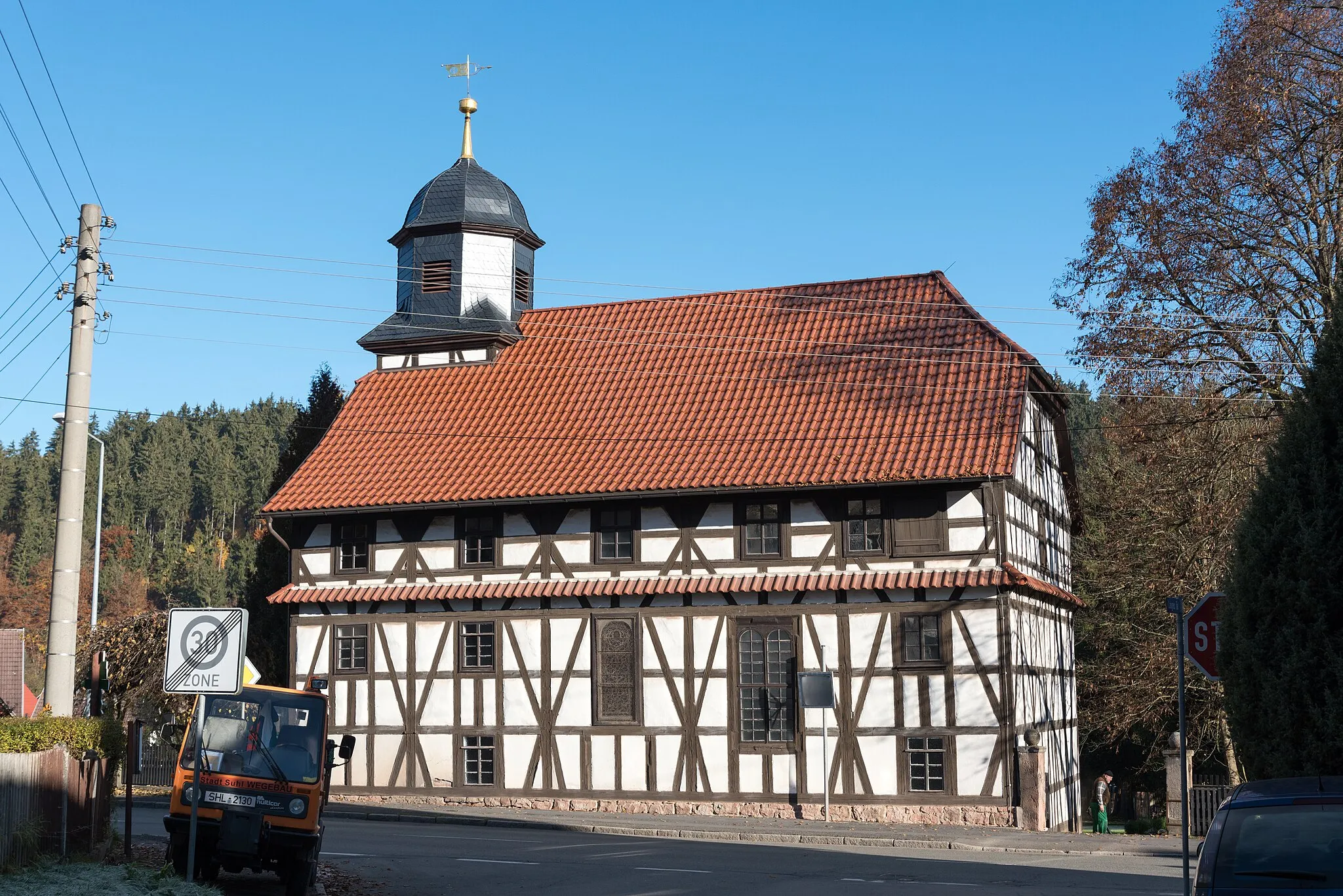 Photo showing: Suhl, Kirche Mäbendorf