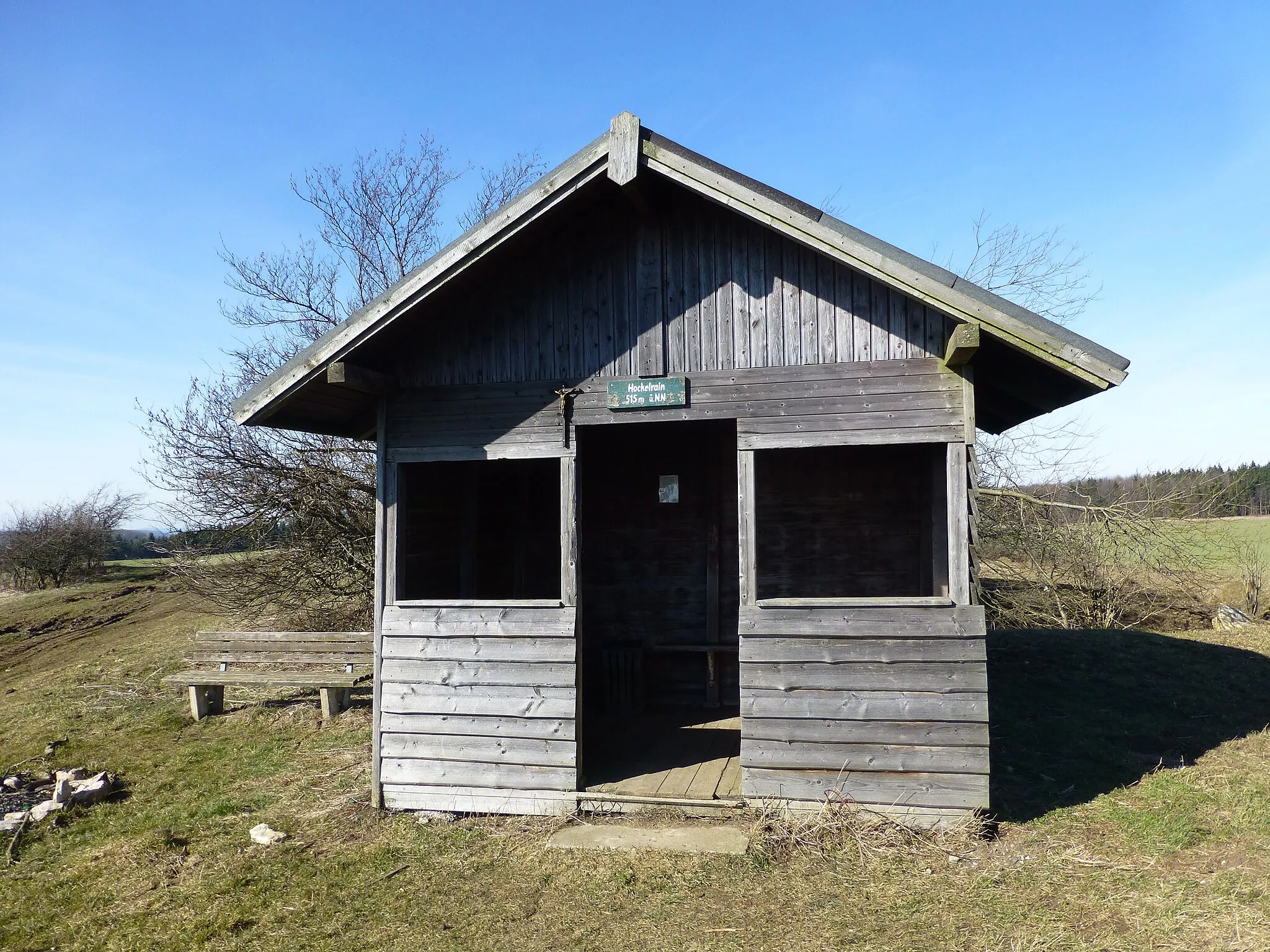 Photo showing: Schutzhütte auf dem Hockelrain