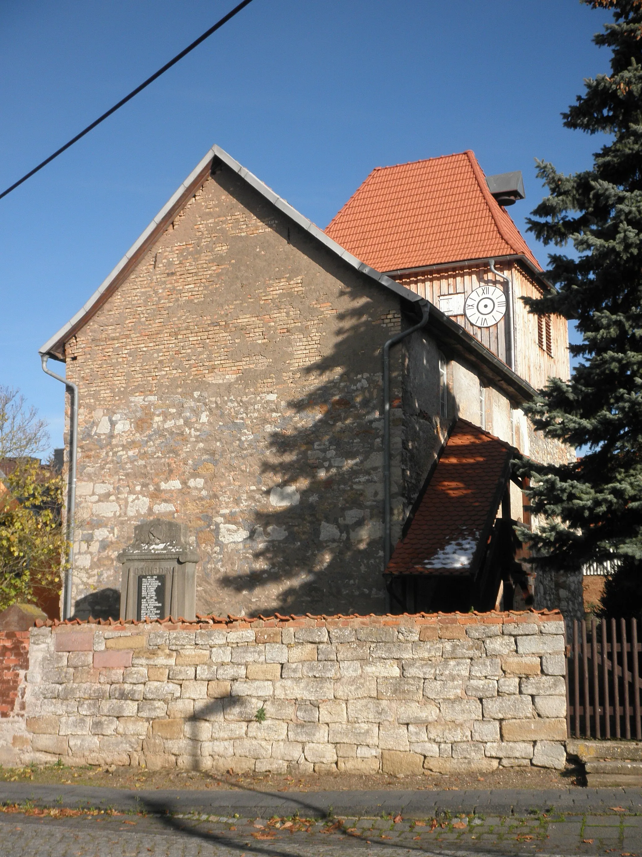 Photo showing: Church in Gundersleben in Thuringia