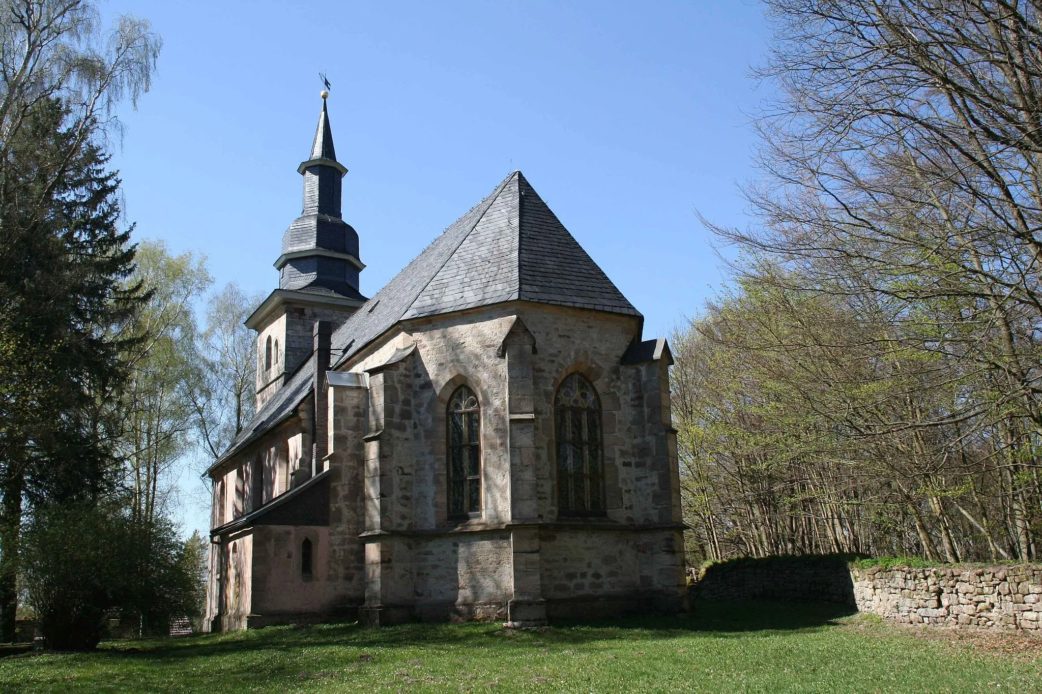 Photo showing: ev. Kirche St. Veits evangelische Kirche in Crock, Landkreis Hildburghausen
