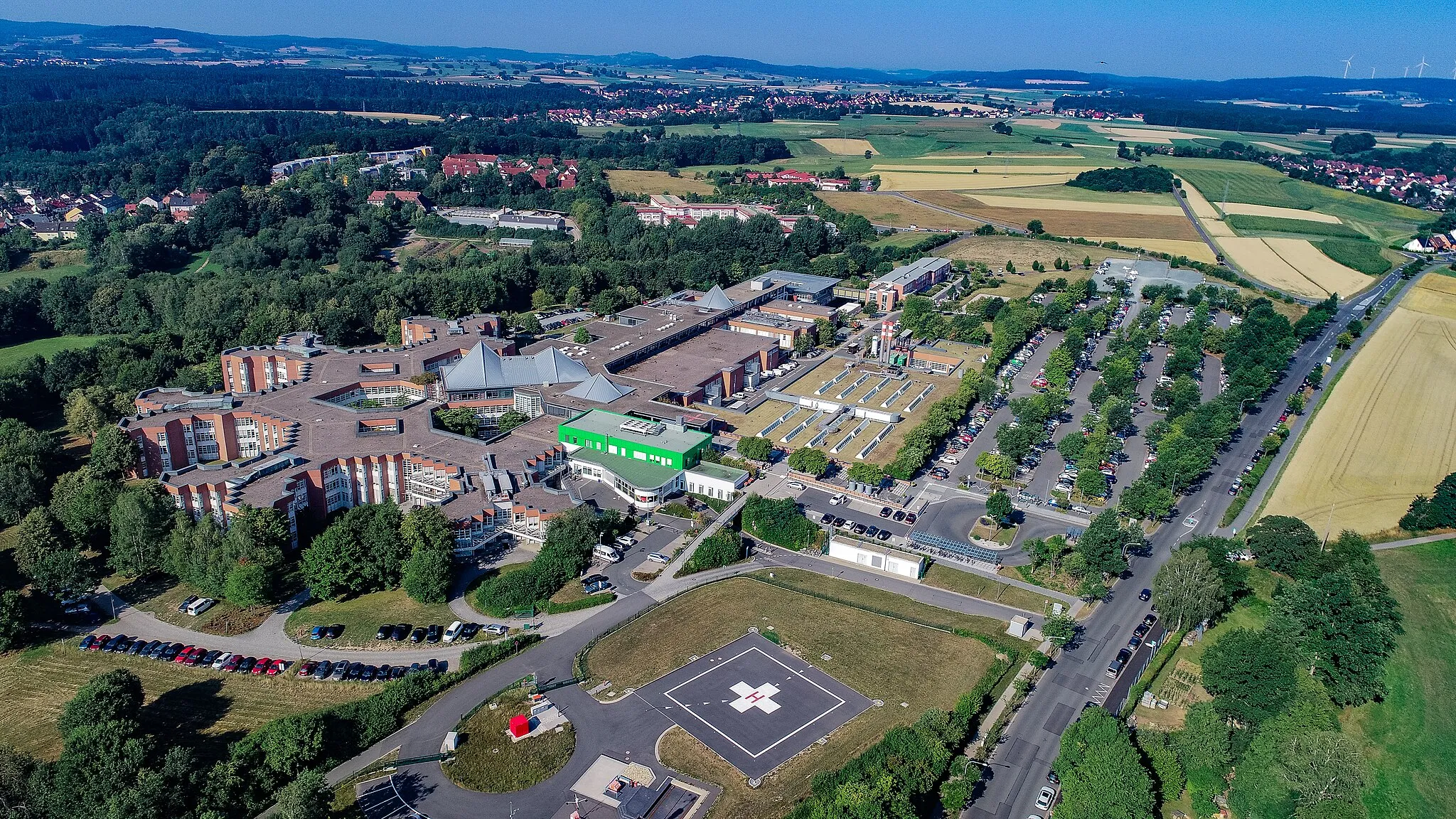 Photo showing: Das Klinikum Bayreutzh von oben.