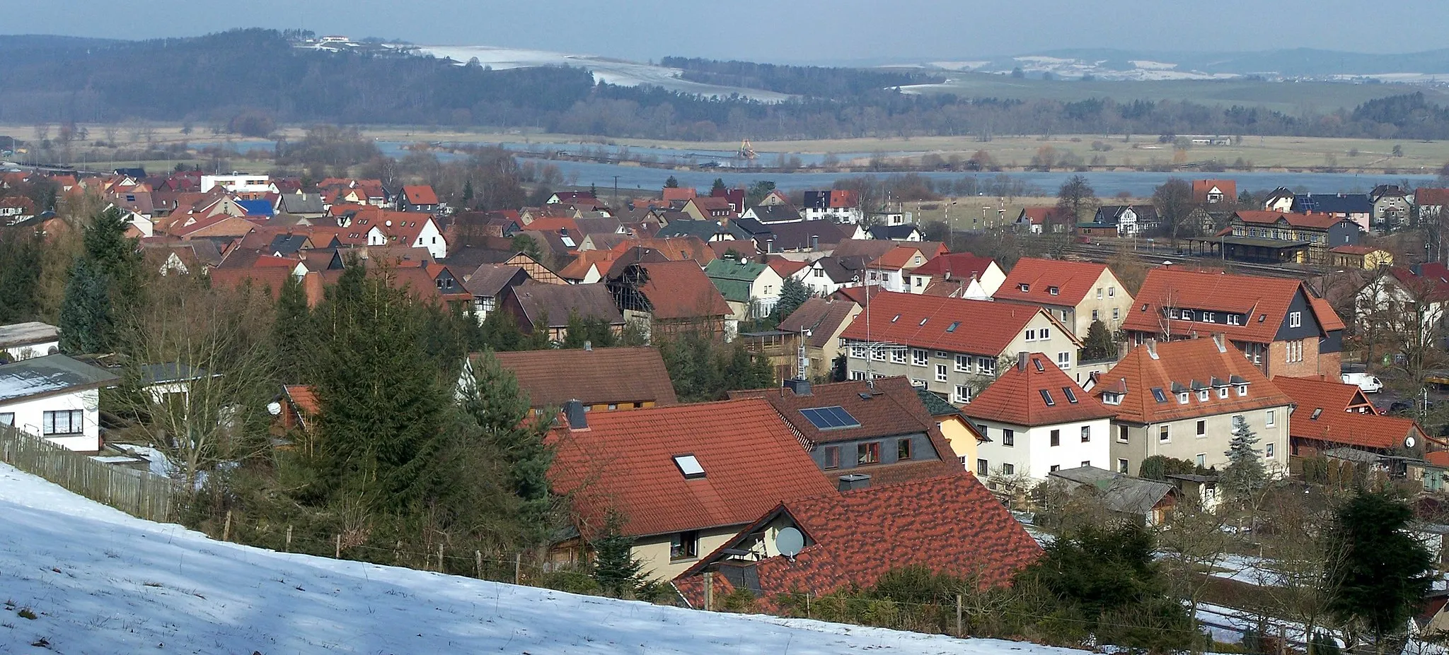 Photo showing: The middle area of  Immelborn village.
