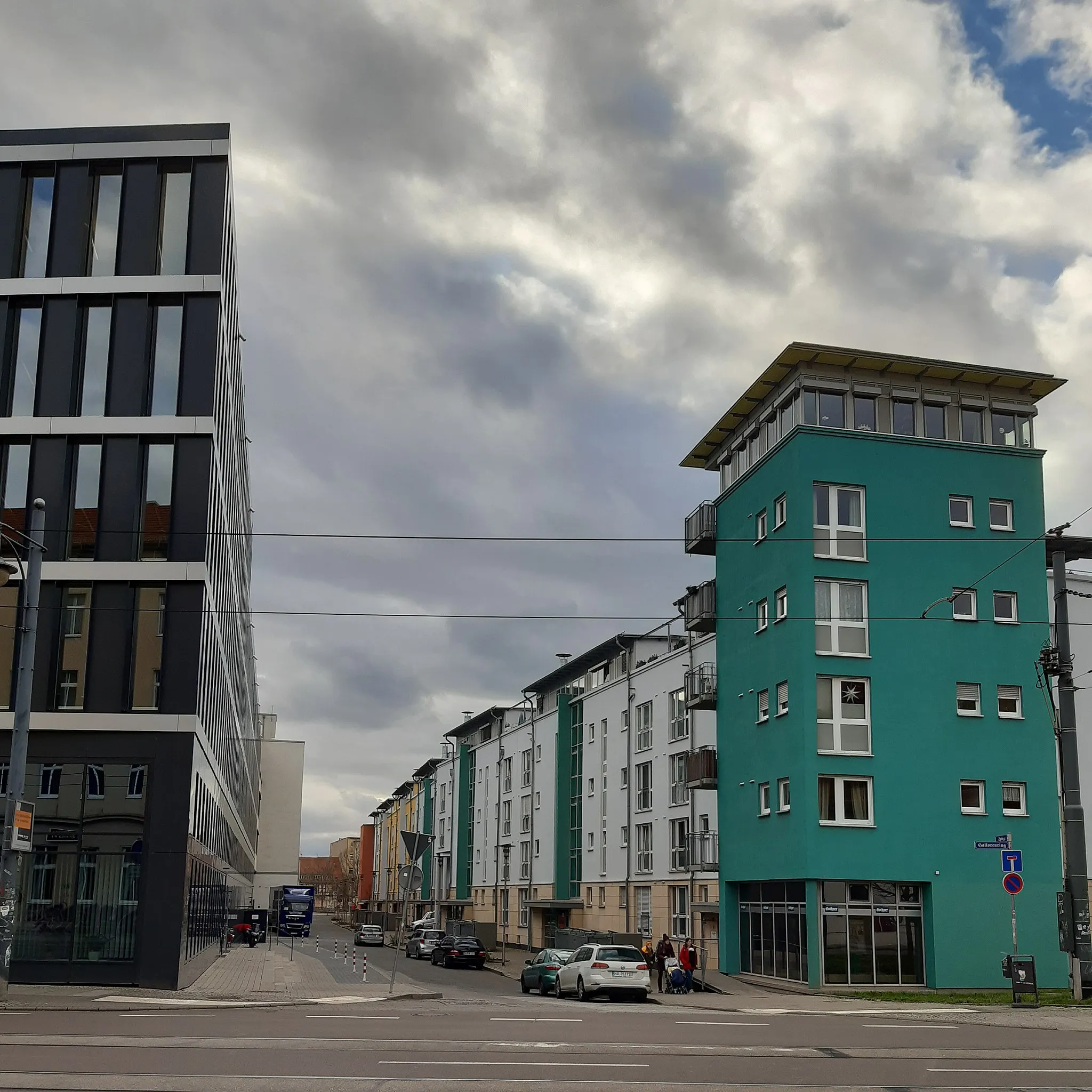 Photo showing: Blick vom Hallorenring zur Spitze, Halle (Saale)