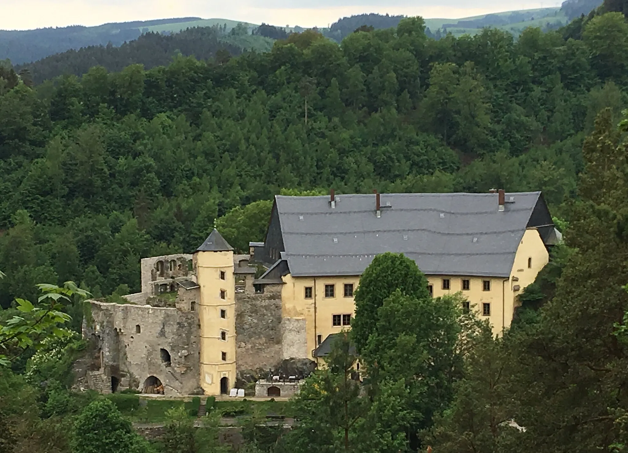 Photo showing: Castle Wespenstein, Gräfenthal, Thuringia, Germany