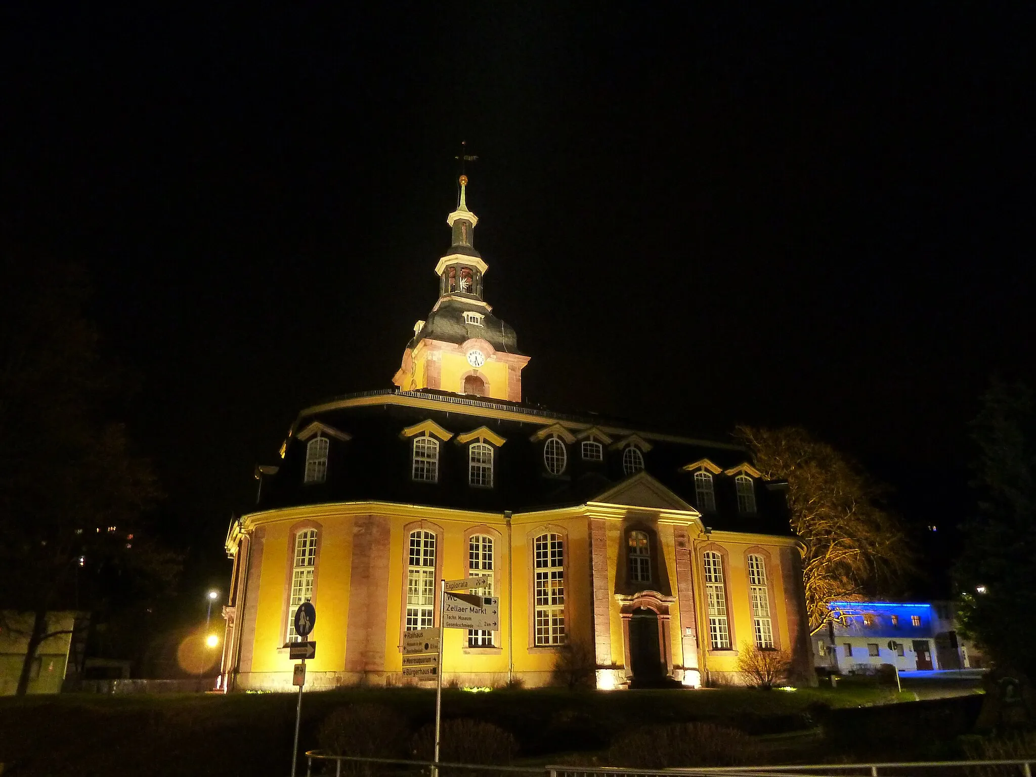 Photo showing: illuminierte Kirche Zella St. Blasii