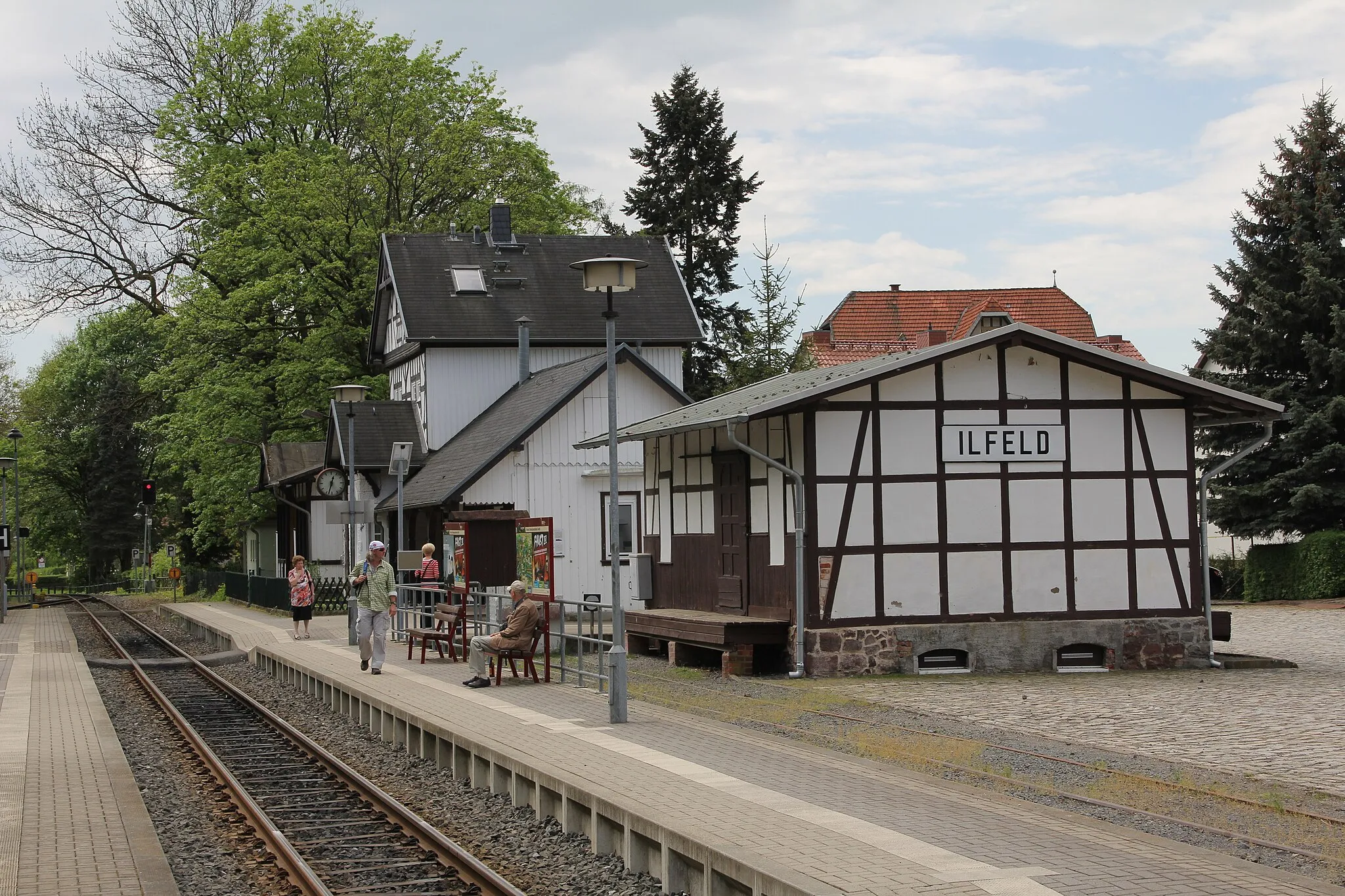 Photo showing: Railway station in Ilfeld