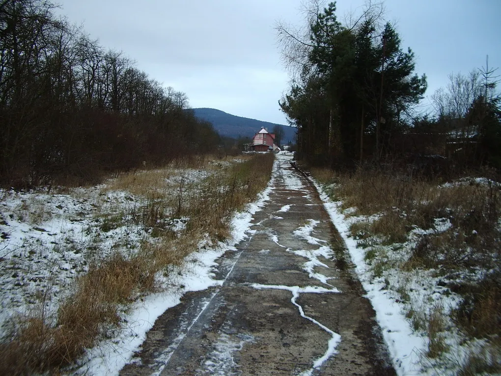 Photo showing: ehemalige Einfahrt in den Bahnhof Grossentaft (zukünftiger Kegelspielradweg)