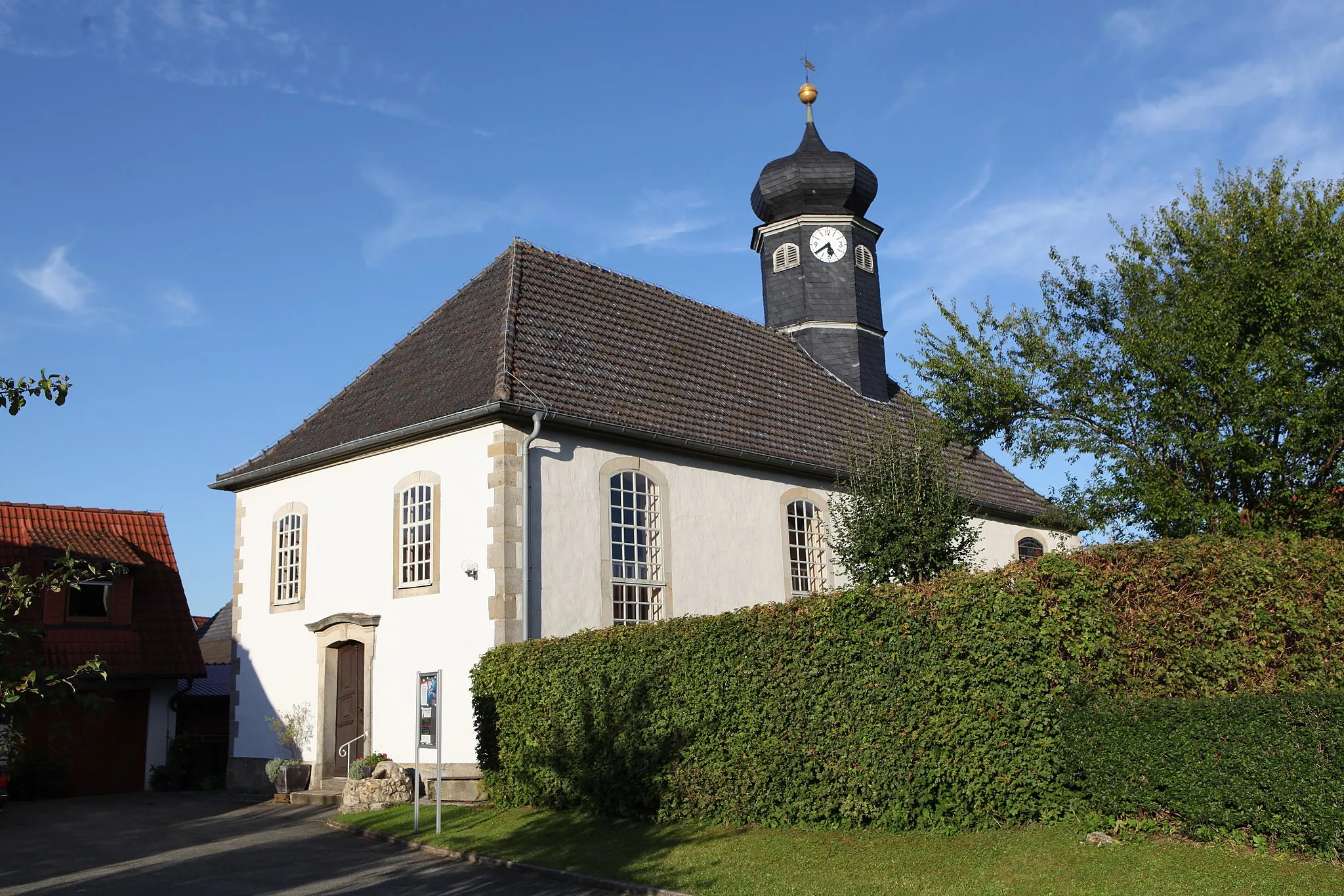 Photo showing: Evangelische Filialkirche St. Paulus in Grattstadt, Landkreis Coburg