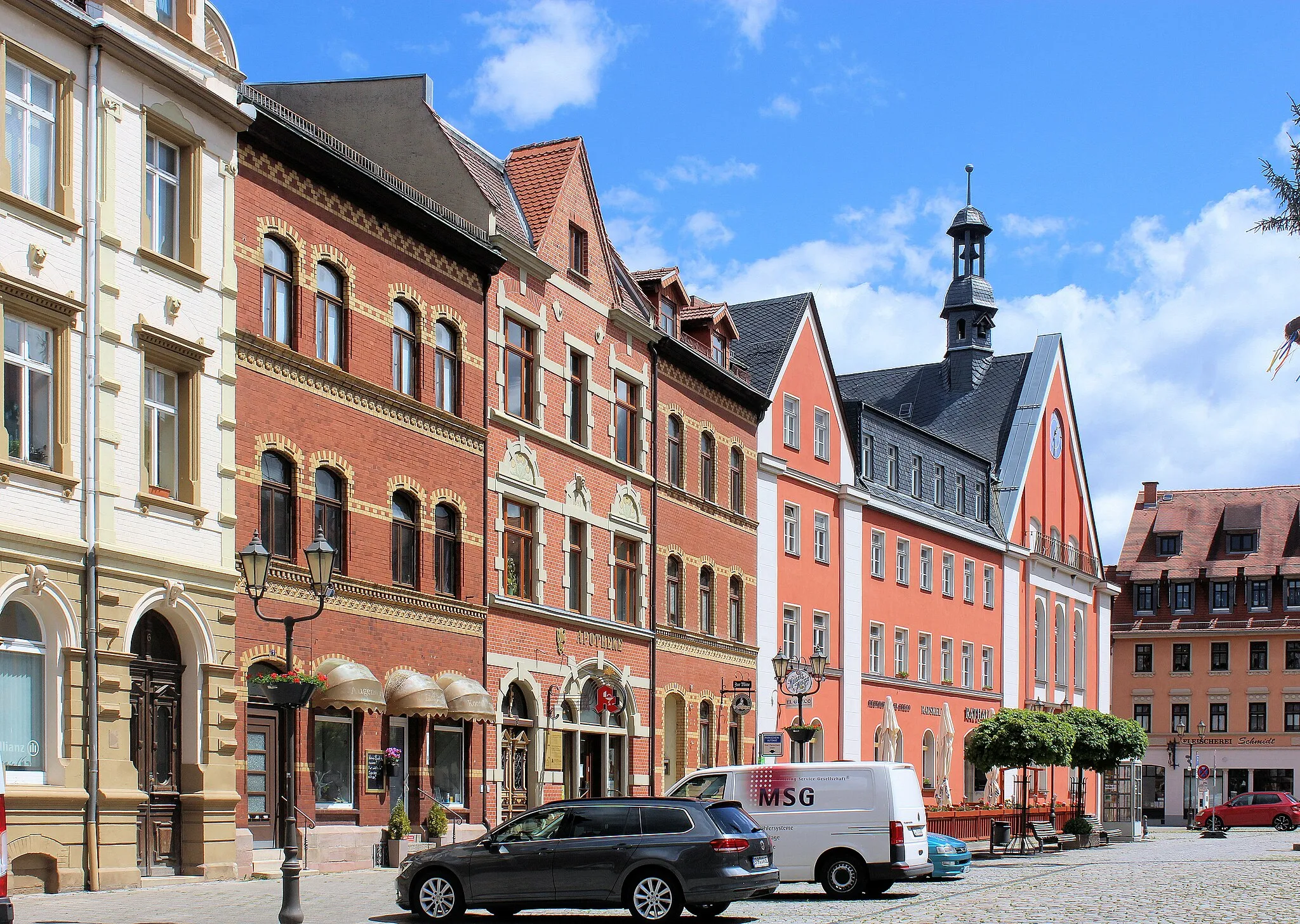 Photo showing: Kahla, the town square, northern side