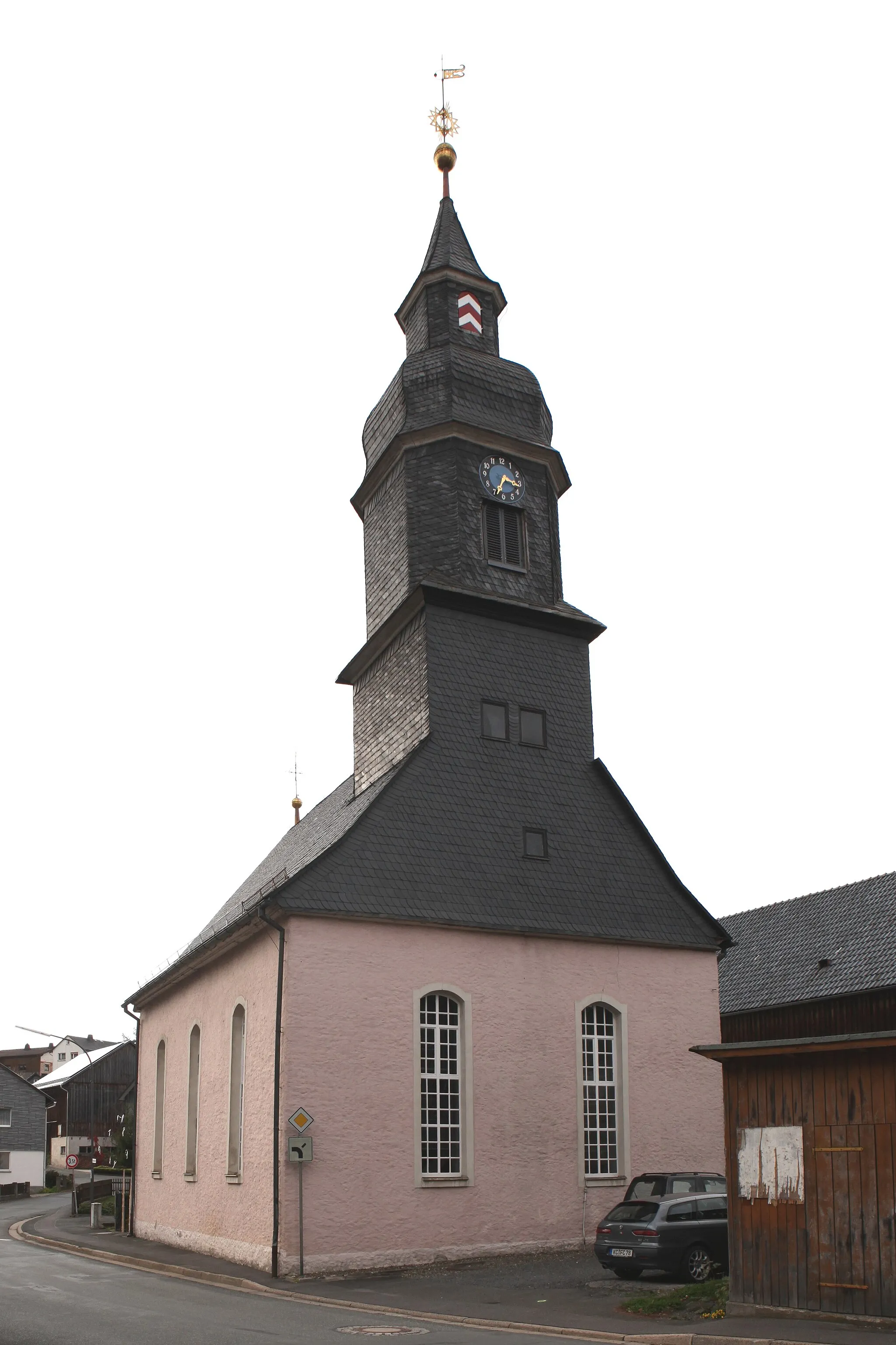 Photo showing: evangelisch-lutherische Christopheruskirche in Langenau, OT von Tettau, Landkreis Kronach