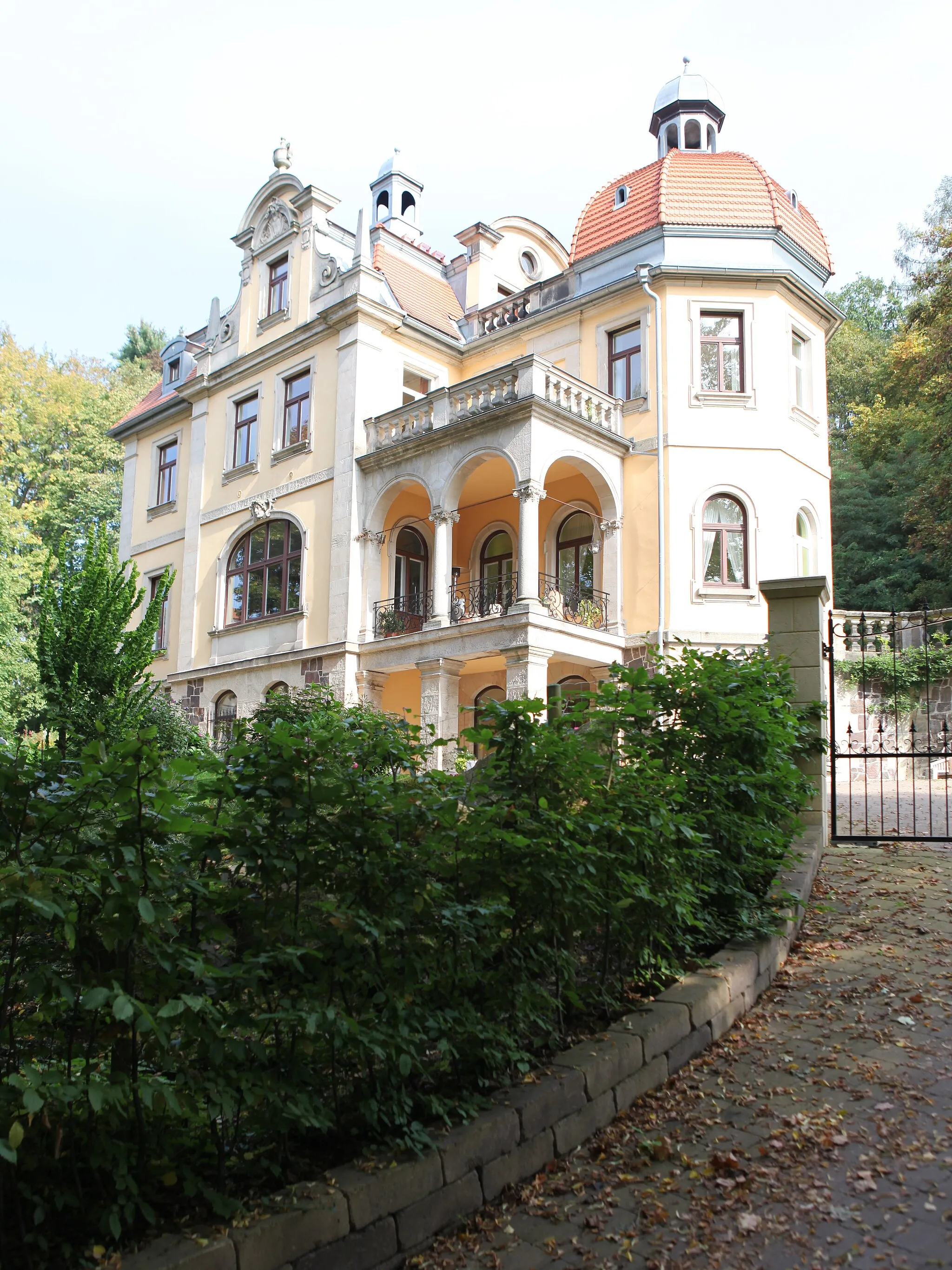 Photo showing: Villa, neubarocker Massivbau, 1896, von Albert Schmidt, Sonneberg, Eller 3